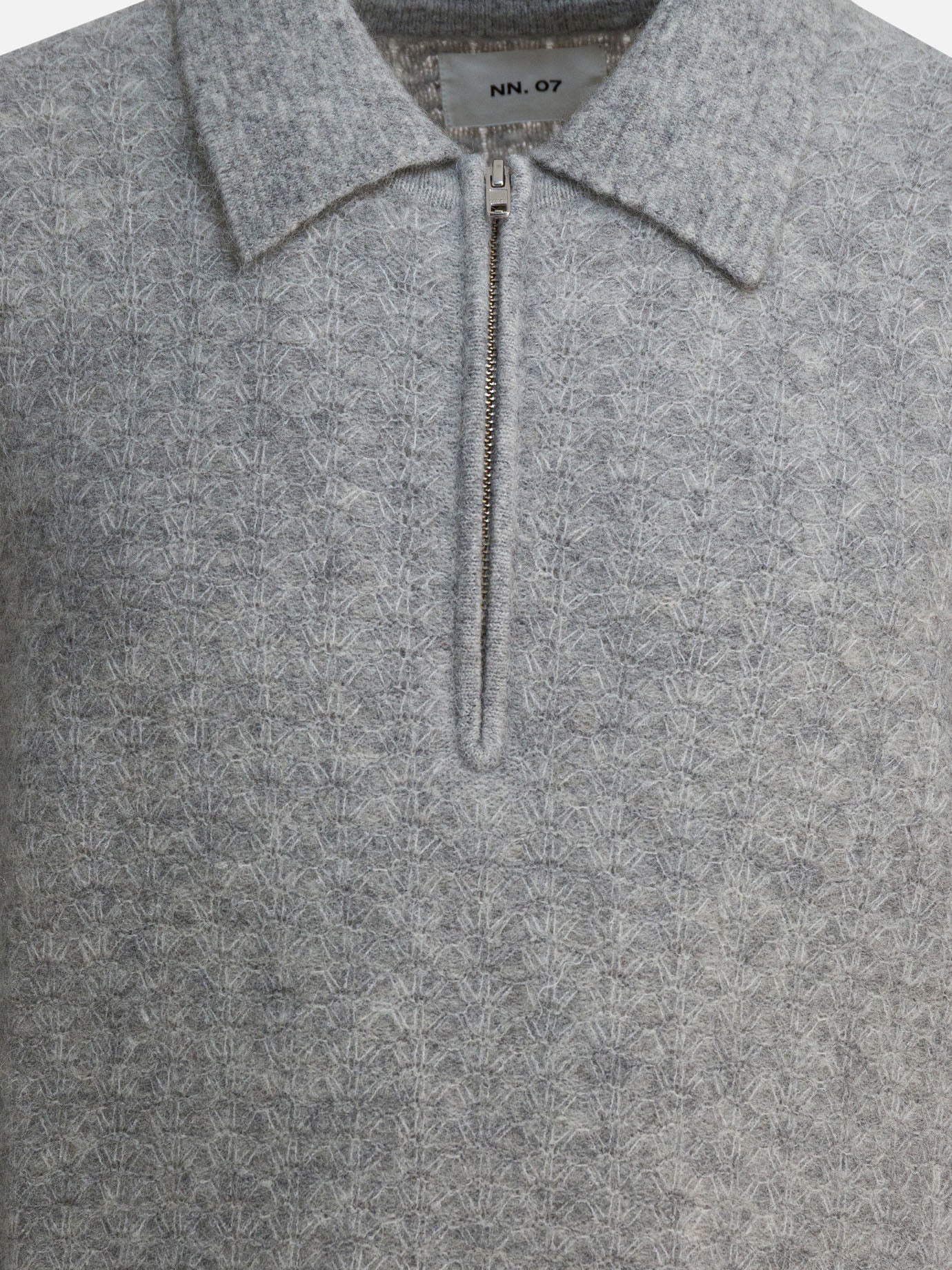 Polo sweater Solid colour  Grey - NN.07 Men | PDP | VIETTI Online Store | Zoom-Modal_3
