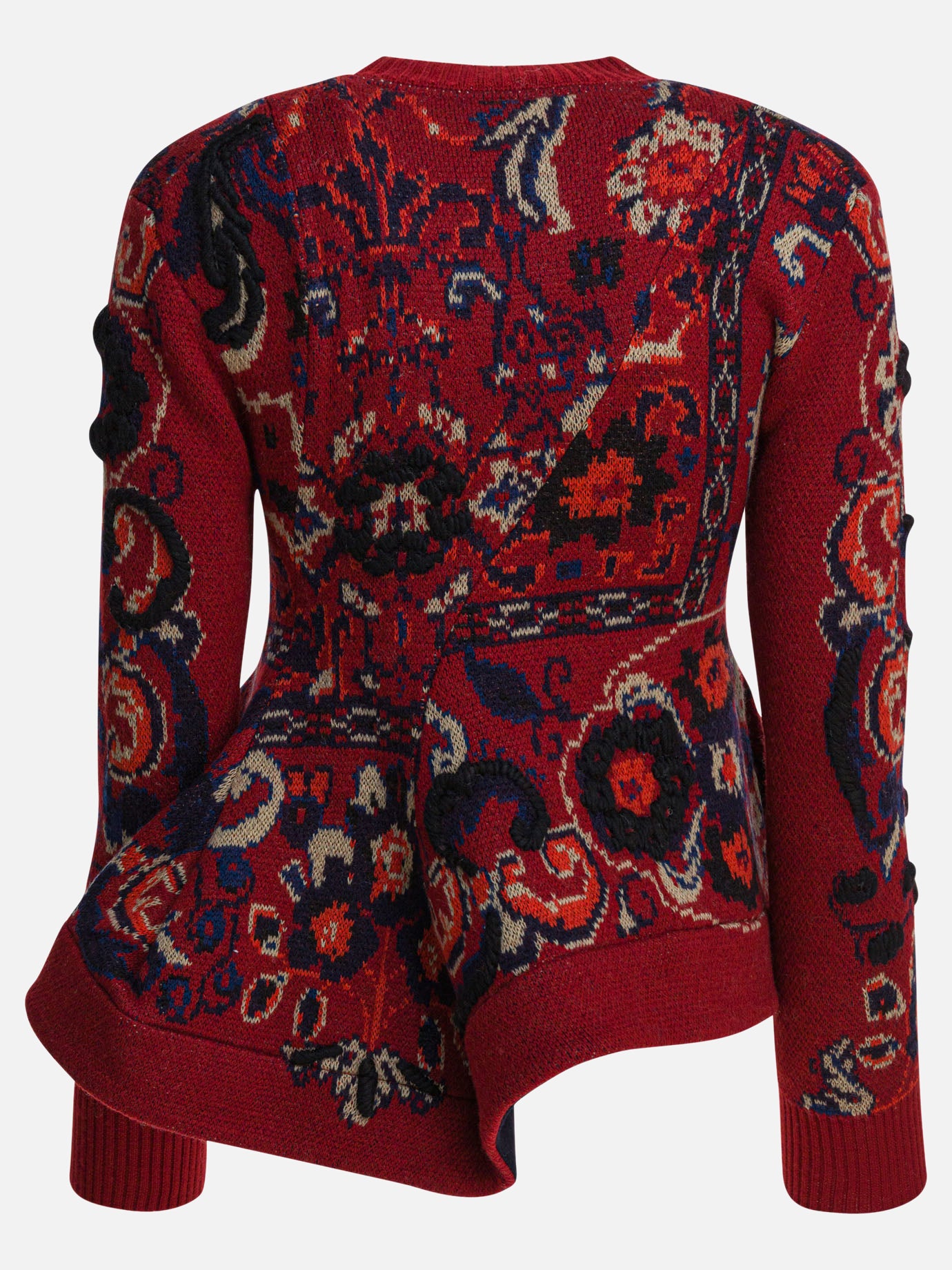 Maglioni girocollo Floral  Bordeaux - Sacai Donna | PDP | VIETTI Online Store | Zoom-Modal_2

