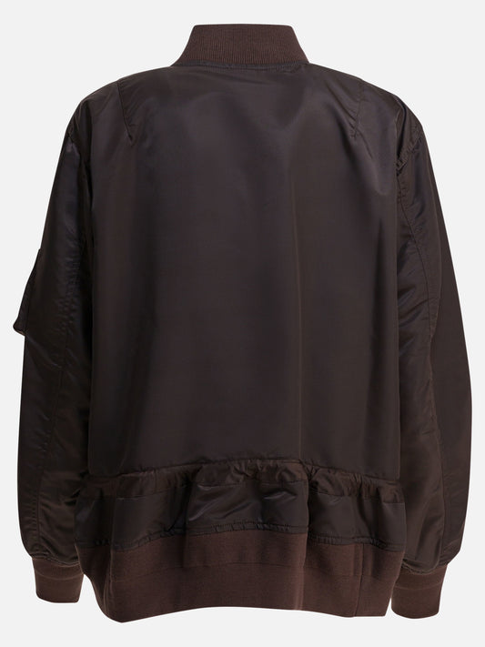 Bomber Solid colour  Marrone - Sacai Donna | PDP | VIETTI Online Store | 2
