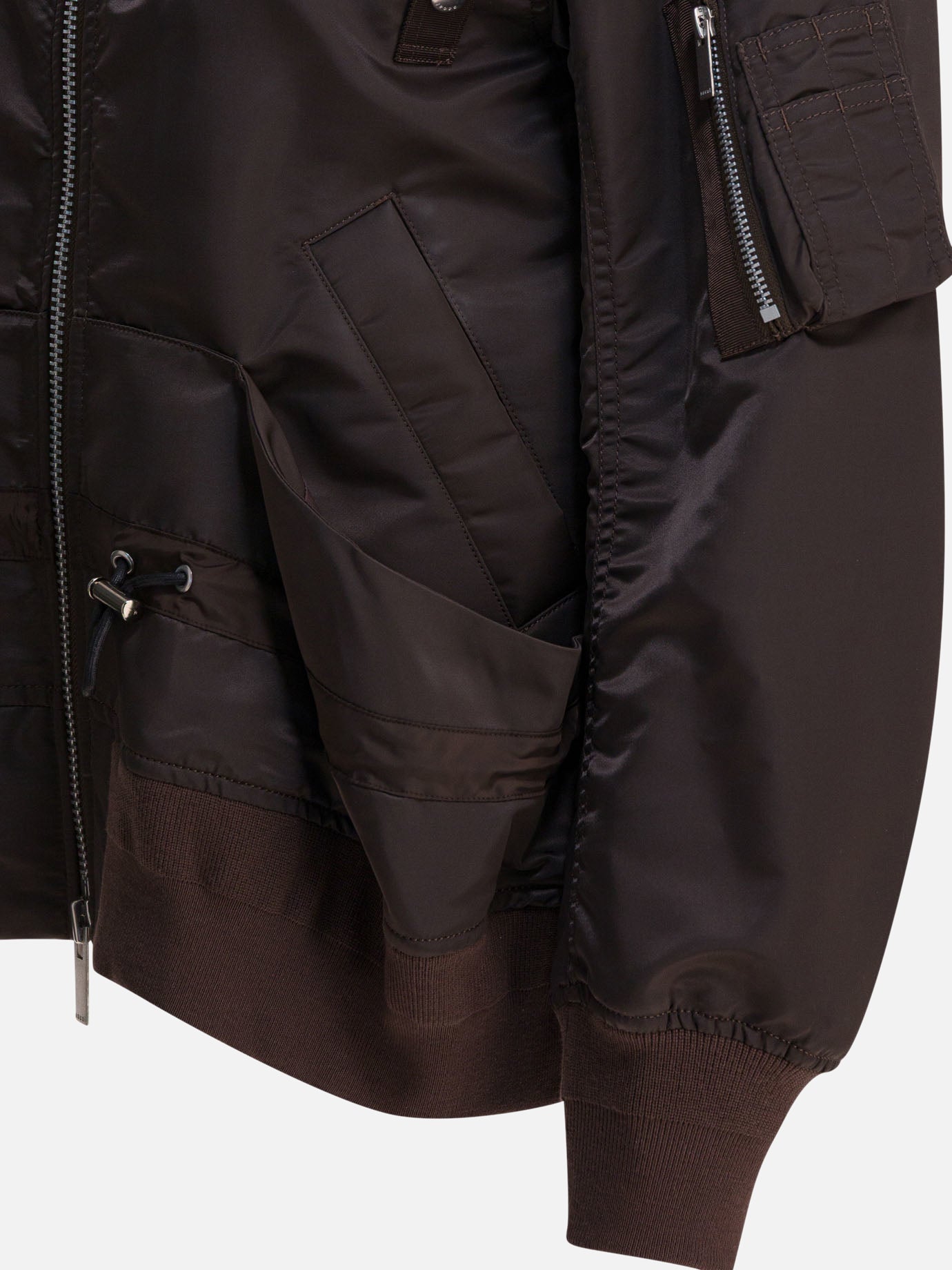 Bomber Solid colour  Marrone - Sacai Donna | PDP | VIETTI Online Store | thumbnail_4