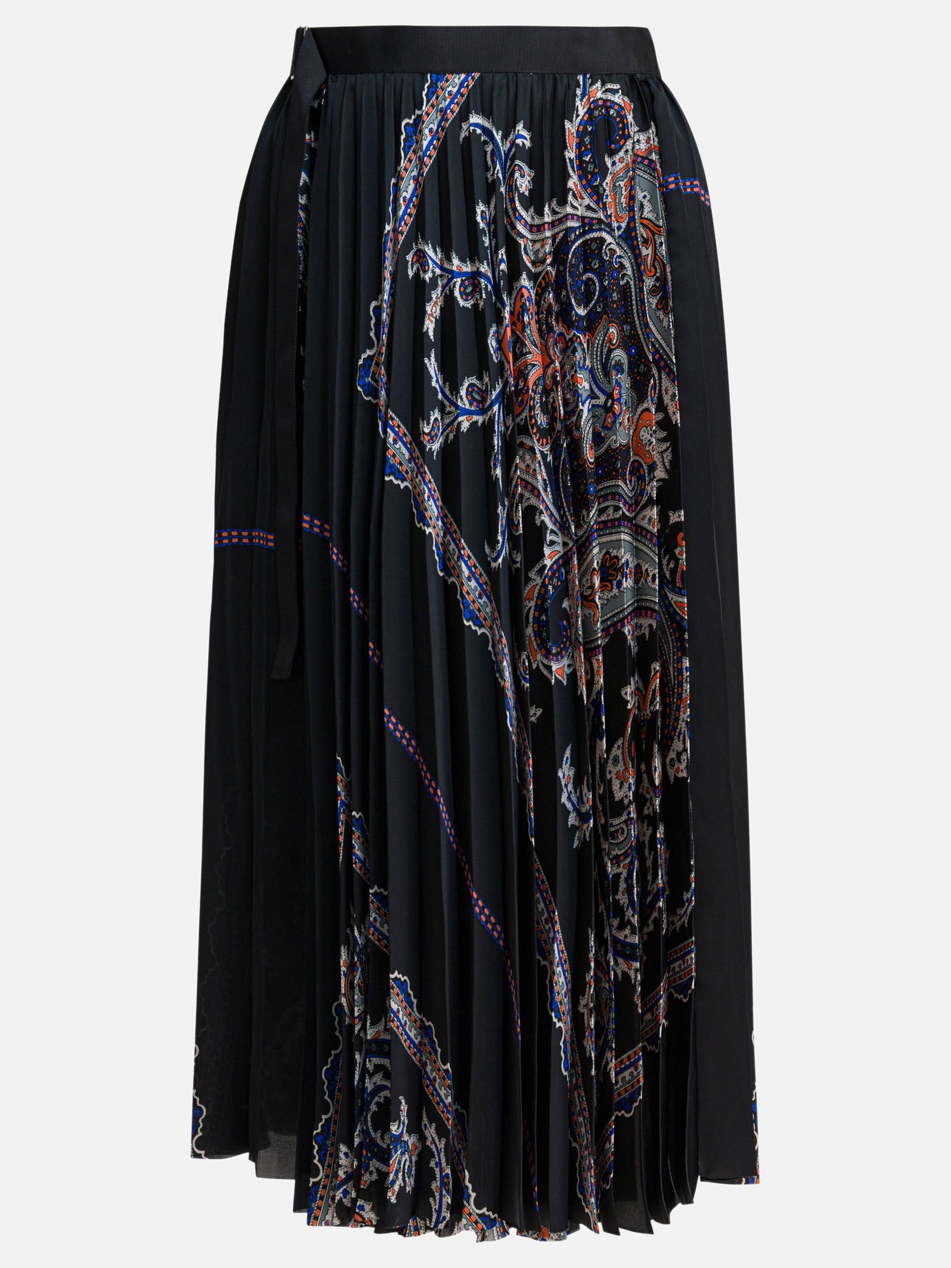 Gonne midi Paisley  Nero - Sacai Donna | PDP | VIETTI Online Store | Zoom-Modal
