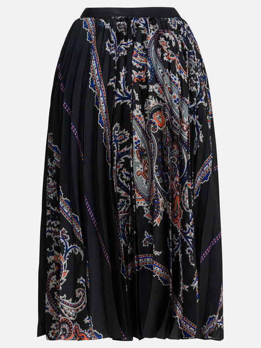 Gonne midi Paisley  Nero - Sacai Donna | PDP | VIETTI Online Store | 2

