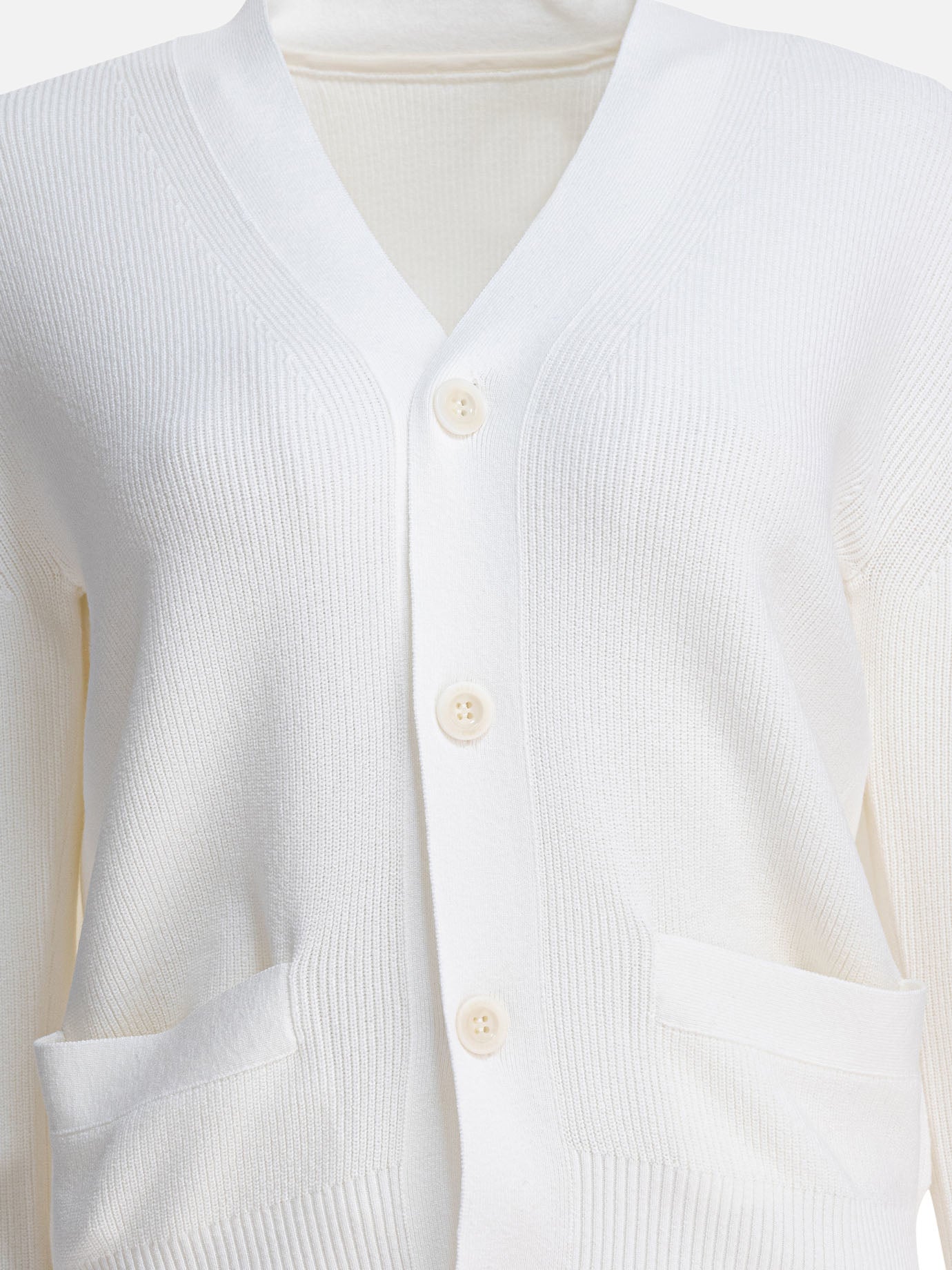 Cardigans Solid colour  White - Sacai Women | PDP | VIETTI Online Store | thumbnail_3