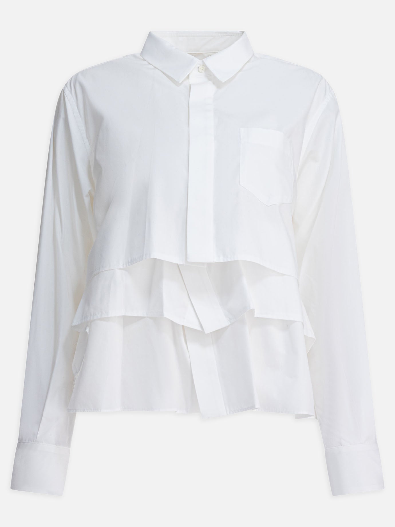 Camicie casual Solid colour  Bianco - Sacai Donna | PDP | VIETTI Online Store | Zoom-Modal
