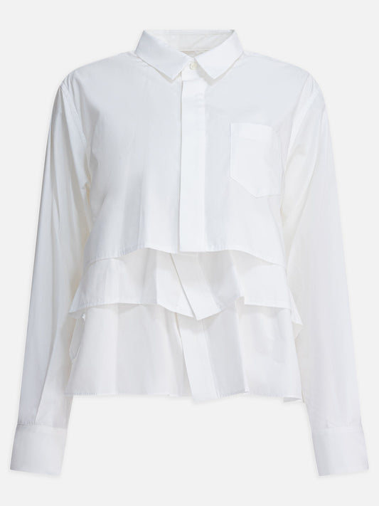 Camicie casual Solid colour  Bianco - Sacai Donna | PLP | VIETTI Online Store 
