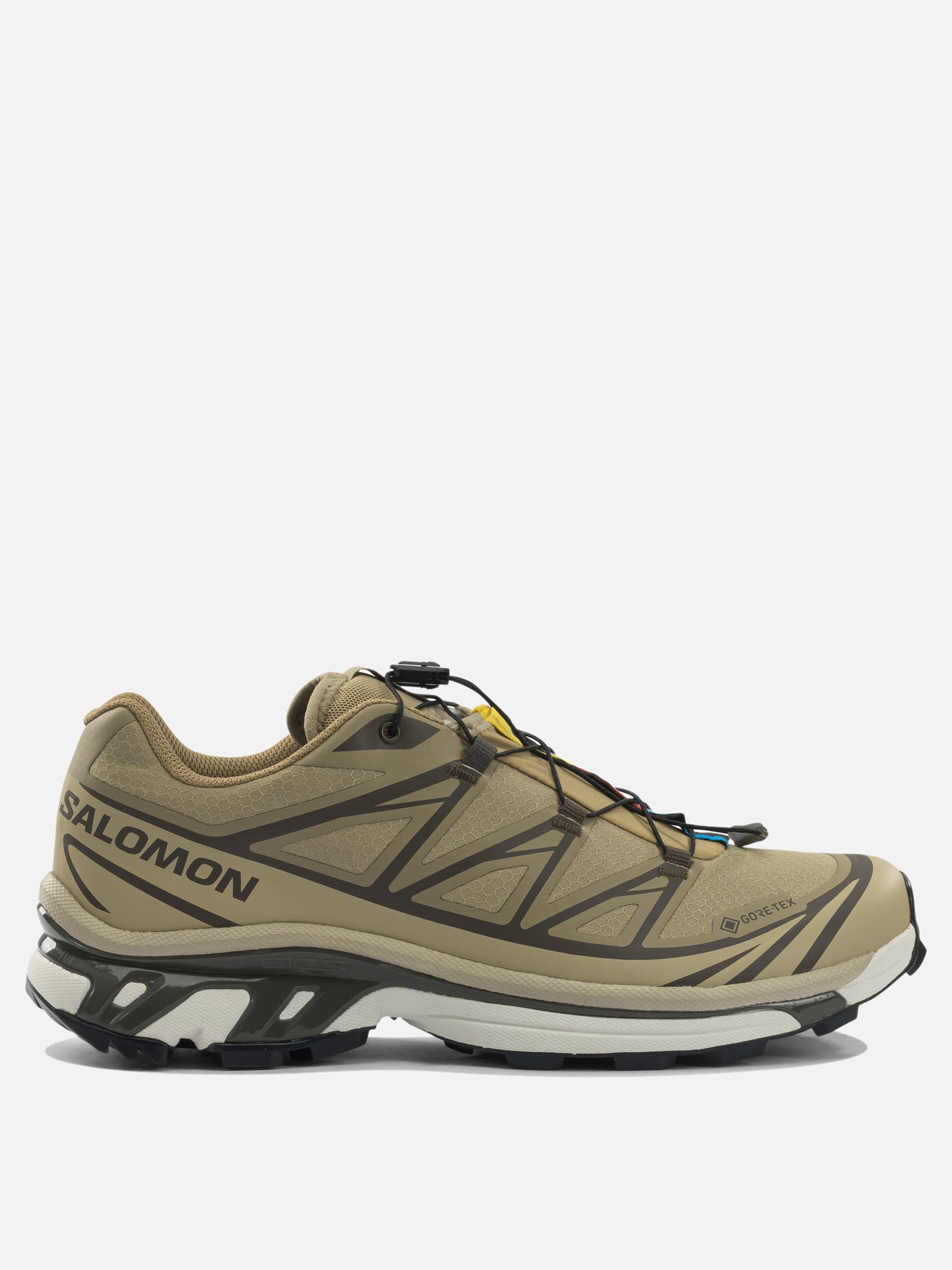High top sneakers 50% synthetic leather 50% mesh - 100% rubber  Beige - Salomon Men | PDP | VIETTI Online Store | thumbnail