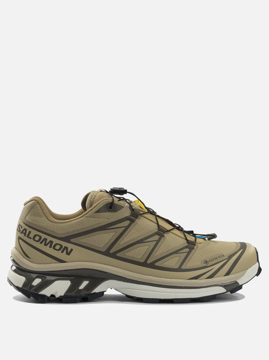 High top sneakers 50% synthetic leather 50% mesh - 100% rubber  Beige - Salomon Men | PDP | VIETTI Online Store 
