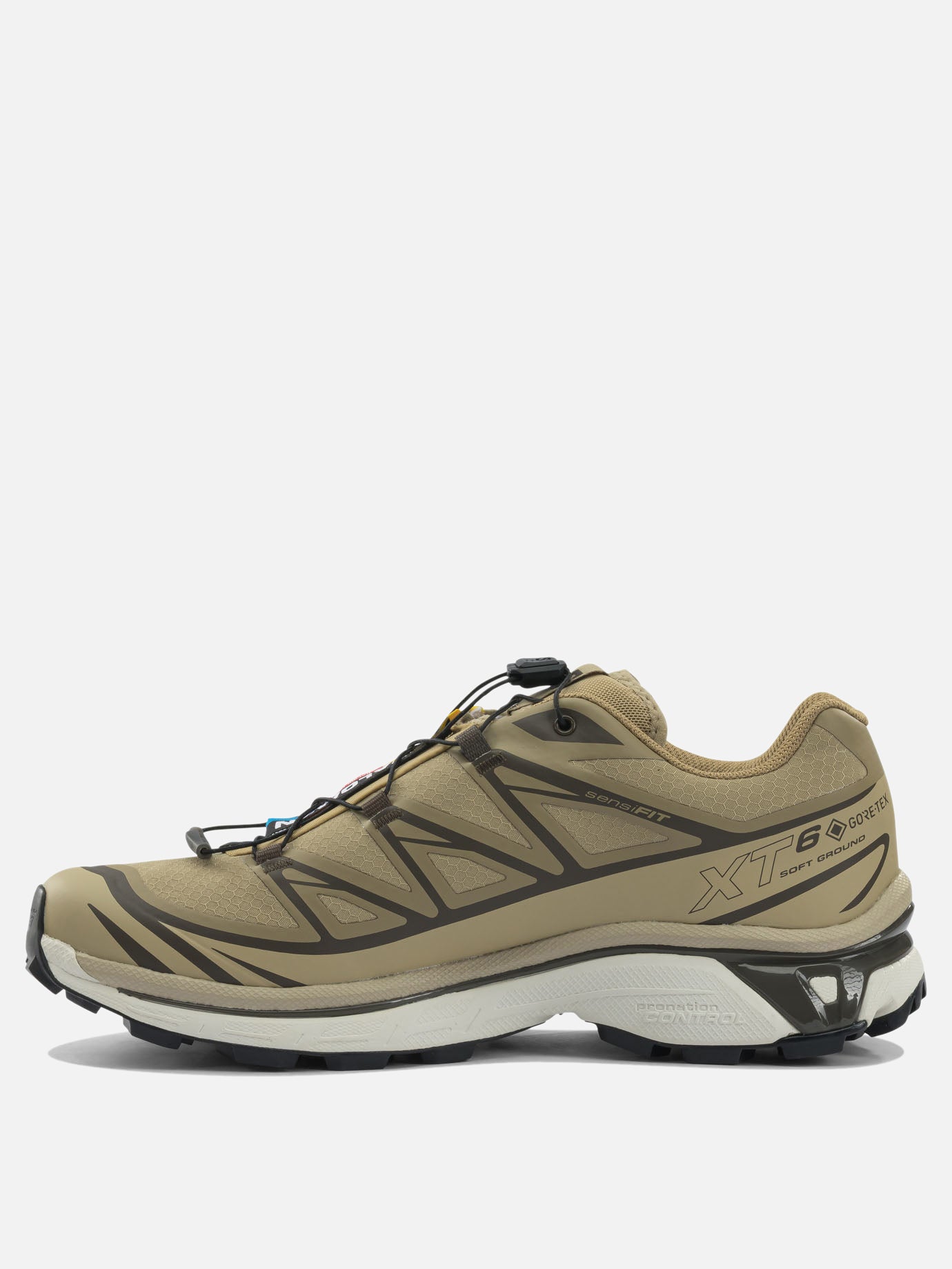 High top sneakers 50% synthetic leather 50% mesh - 100% rubber  Beige - Salomon Men | PDP | VIETTI Online Store | Zoom-Modal_3
