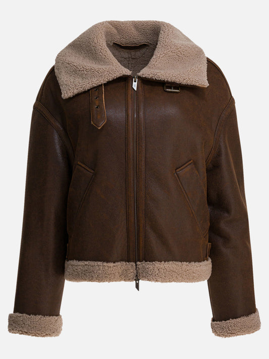 Giacche shearling Solid colour  Marrone - Salvatore Santoro Donna | PDP | VIETTI Online Store 
