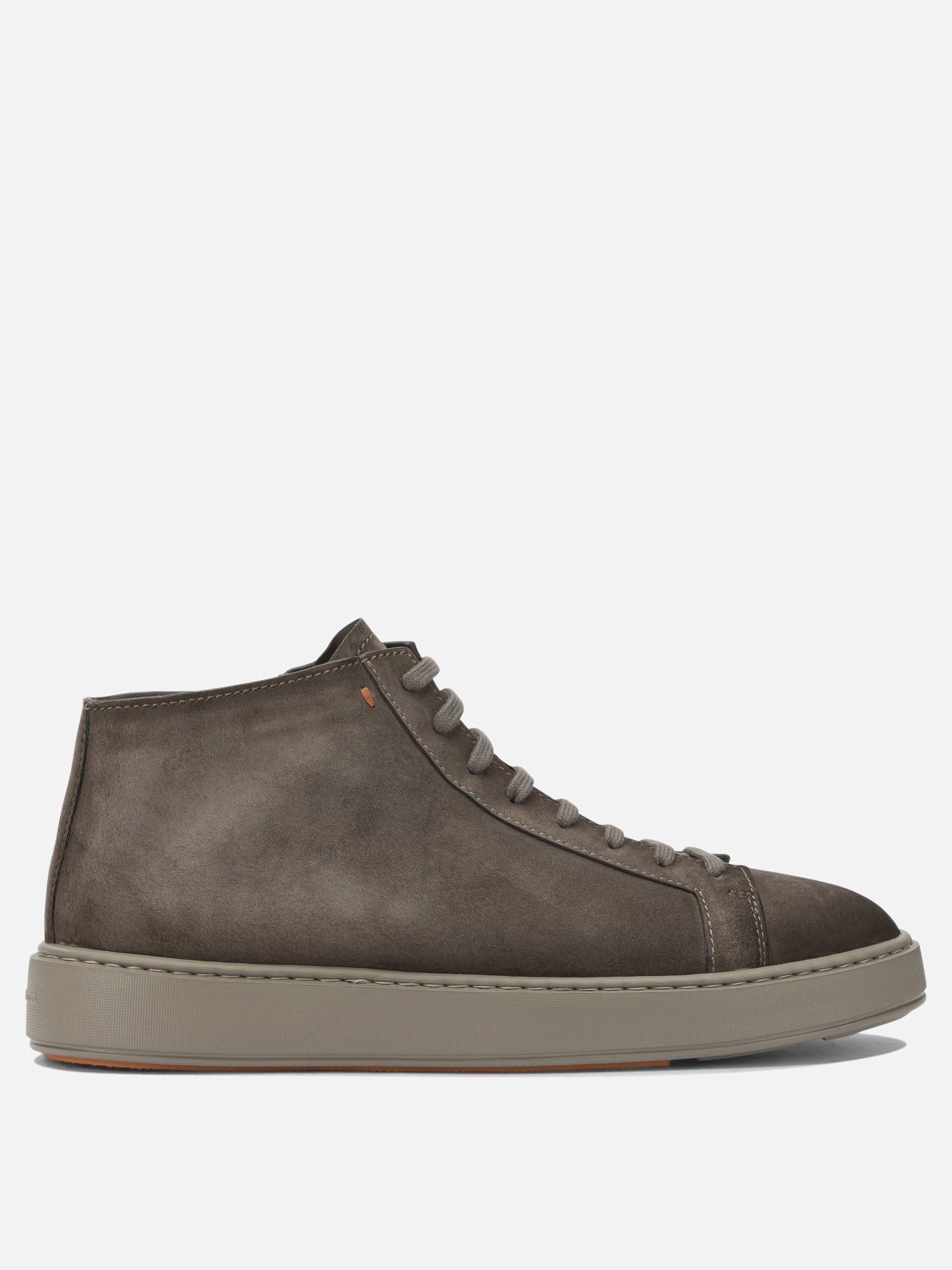 High top sneakers 100% suede - 100% rubber  Beige - Santoni Men | PDP | VIETTI Online Store | Zoom-Modal
