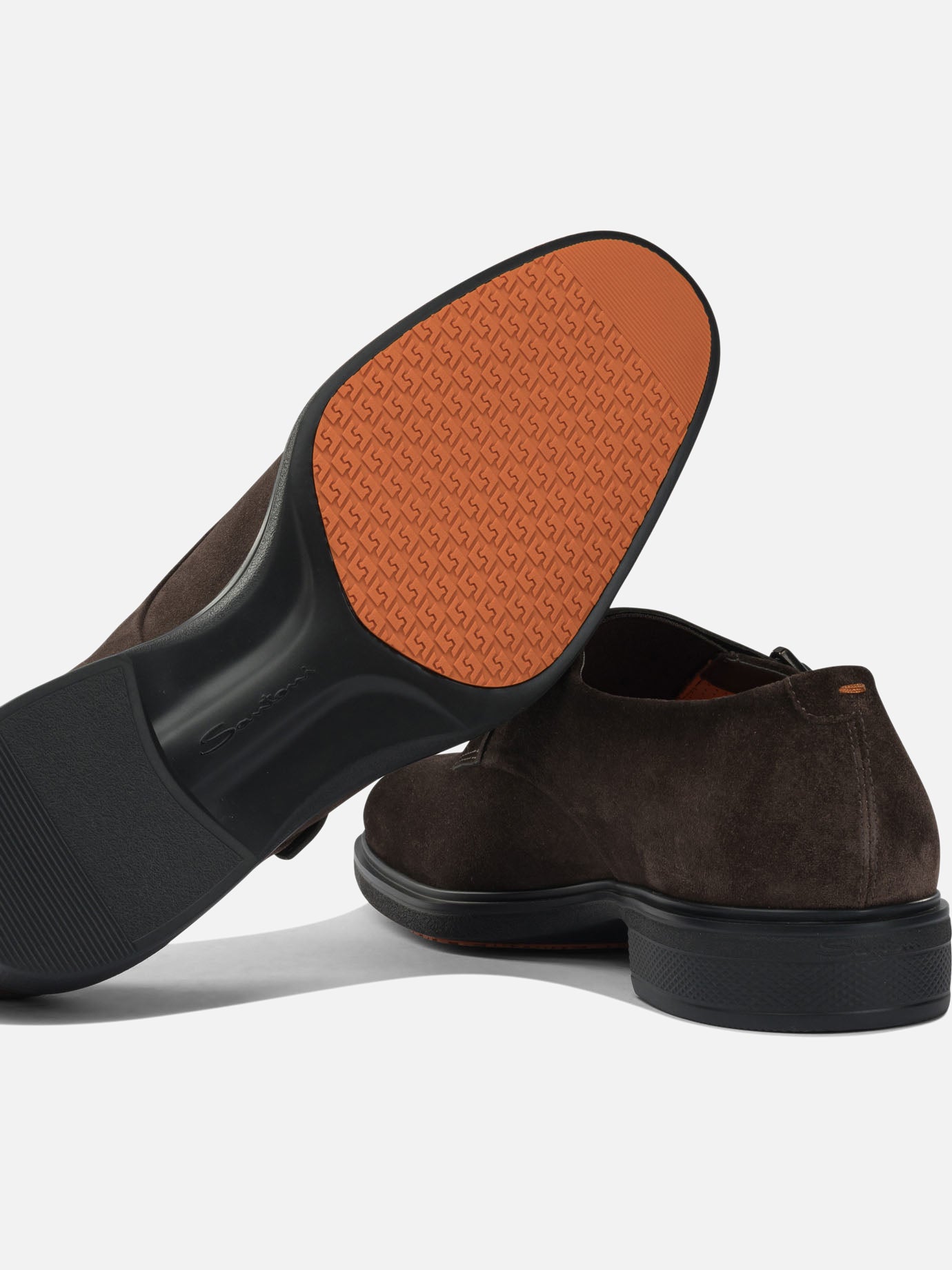 Mocassini 100% suede - 100% rubber  Marrone - Santoni Uomo | PDP | VIETTI Online Store | thumbnail_5