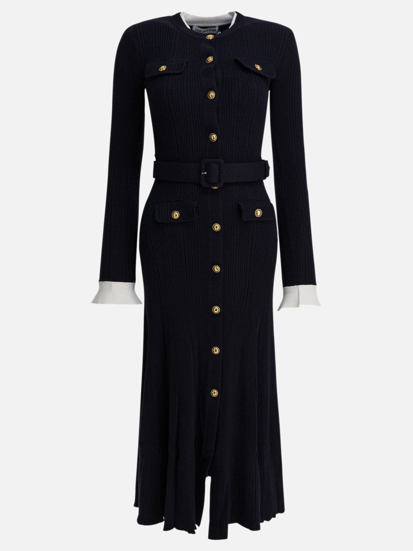 Abiti midi Solid colour  Blu - Self-portrait Donna | PDP | VIETTI Online Store | Zoom-Modal
