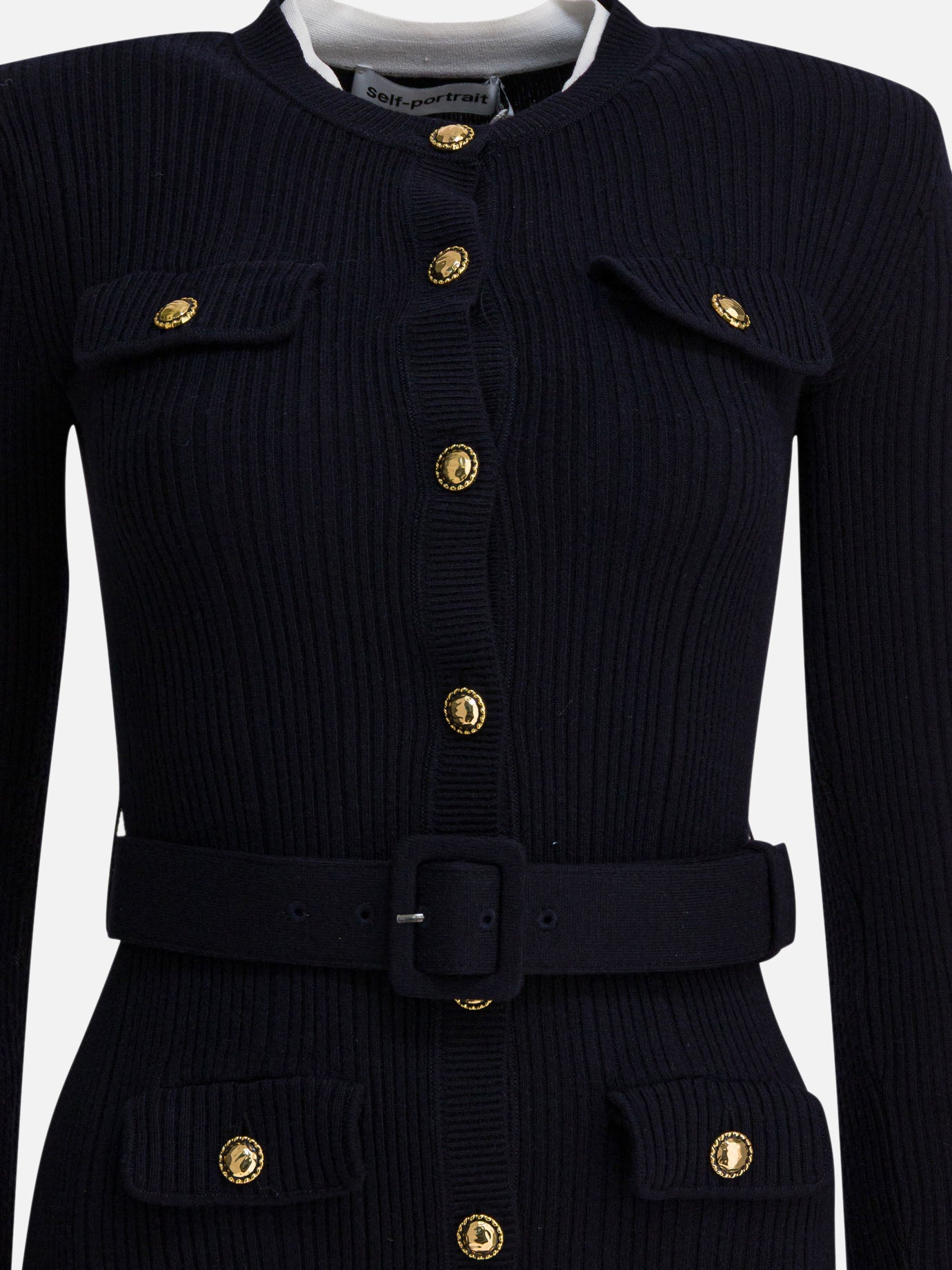 Abiti midi Solid colour  Blu - Self-portrait Donna | PDP | VIETTI Online Store | Zoom-Modal_3
