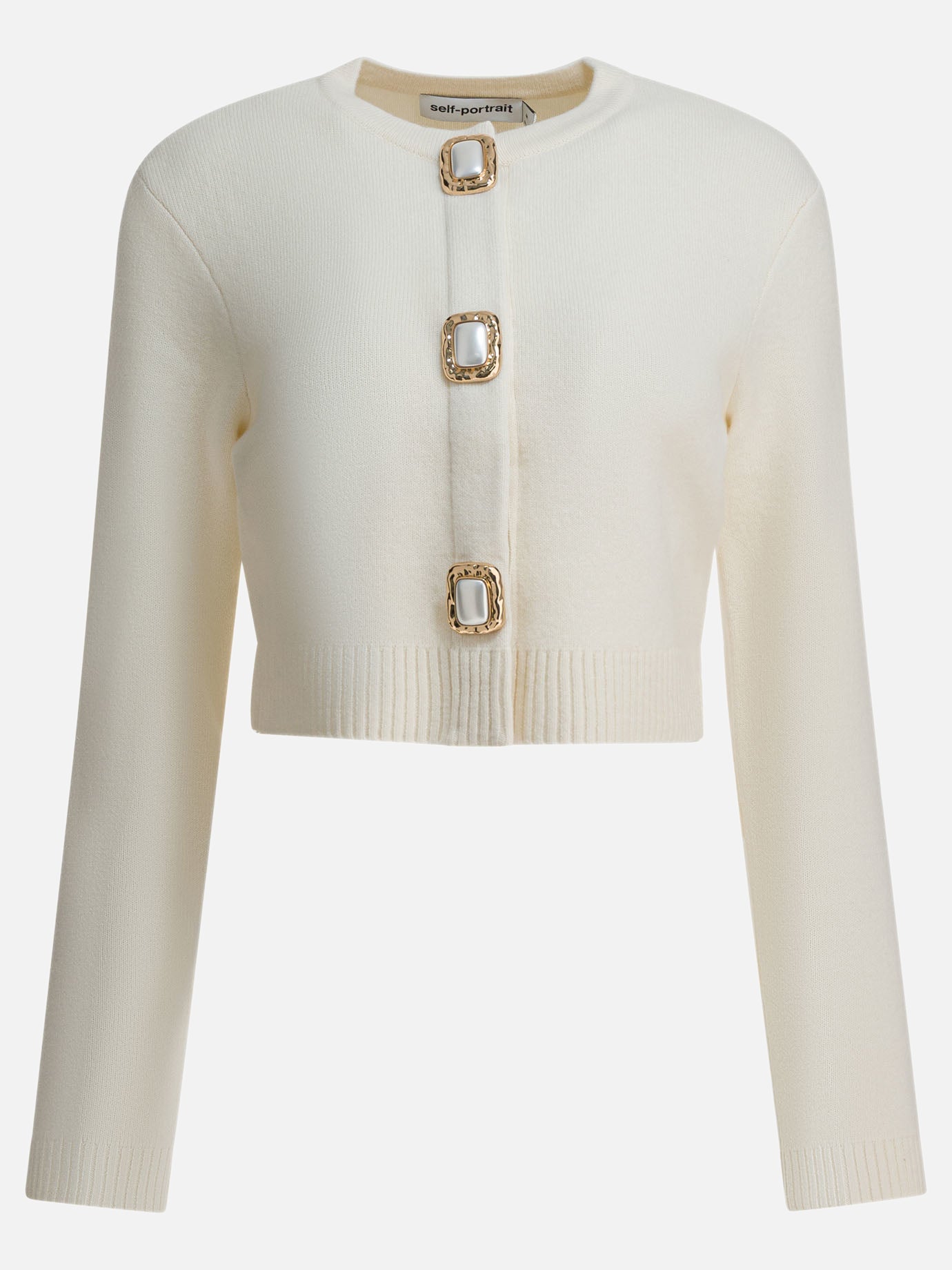 Cardigan Embellished  Bianco - Self-portrait Donna | PDP | VIETTI Online Store | Zoom-Modal
