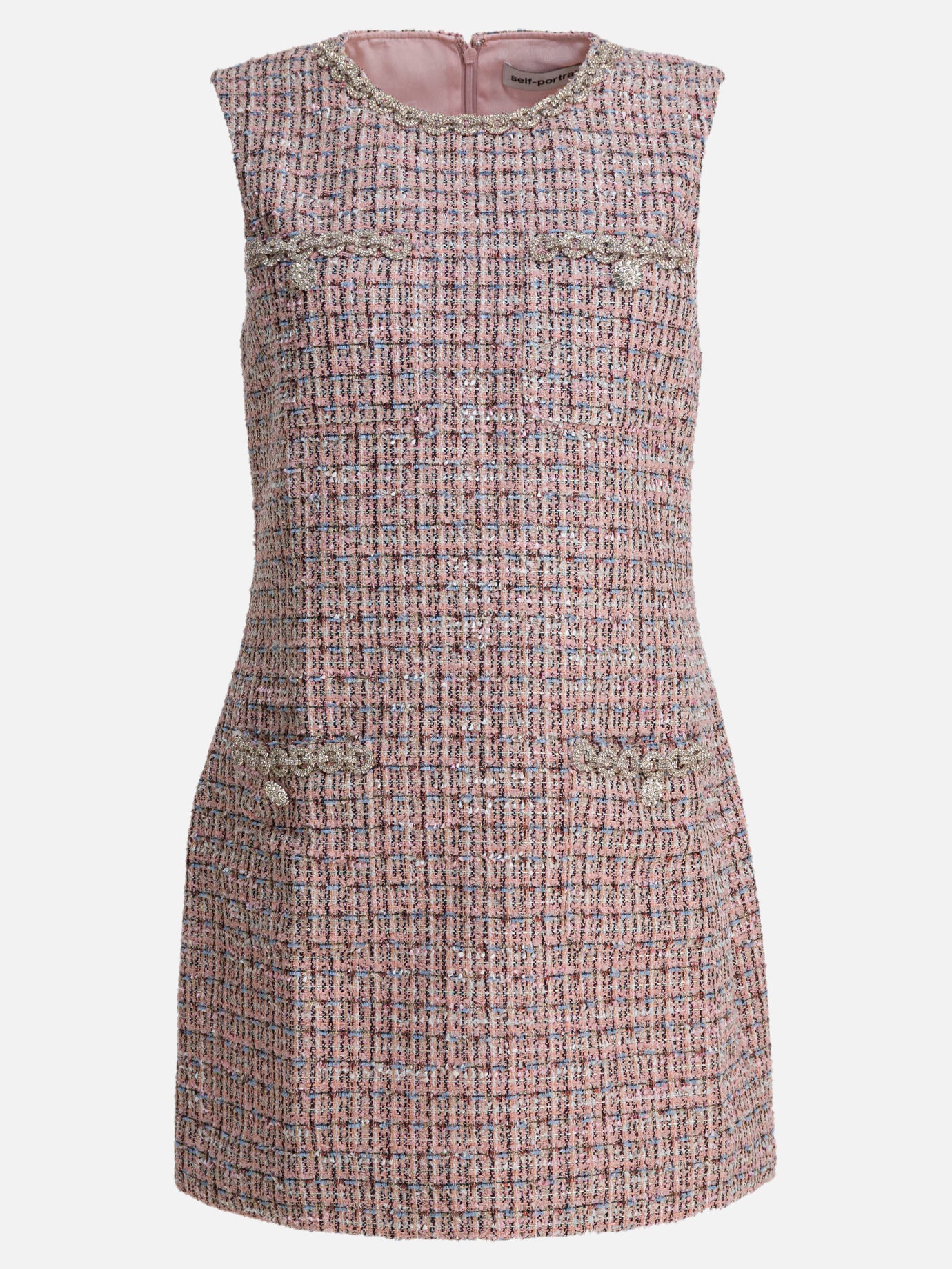 Mini dresses Tweed  Pink - Self-portrait Women | PDP | VIETTI Online Store | Zoom-Modal
