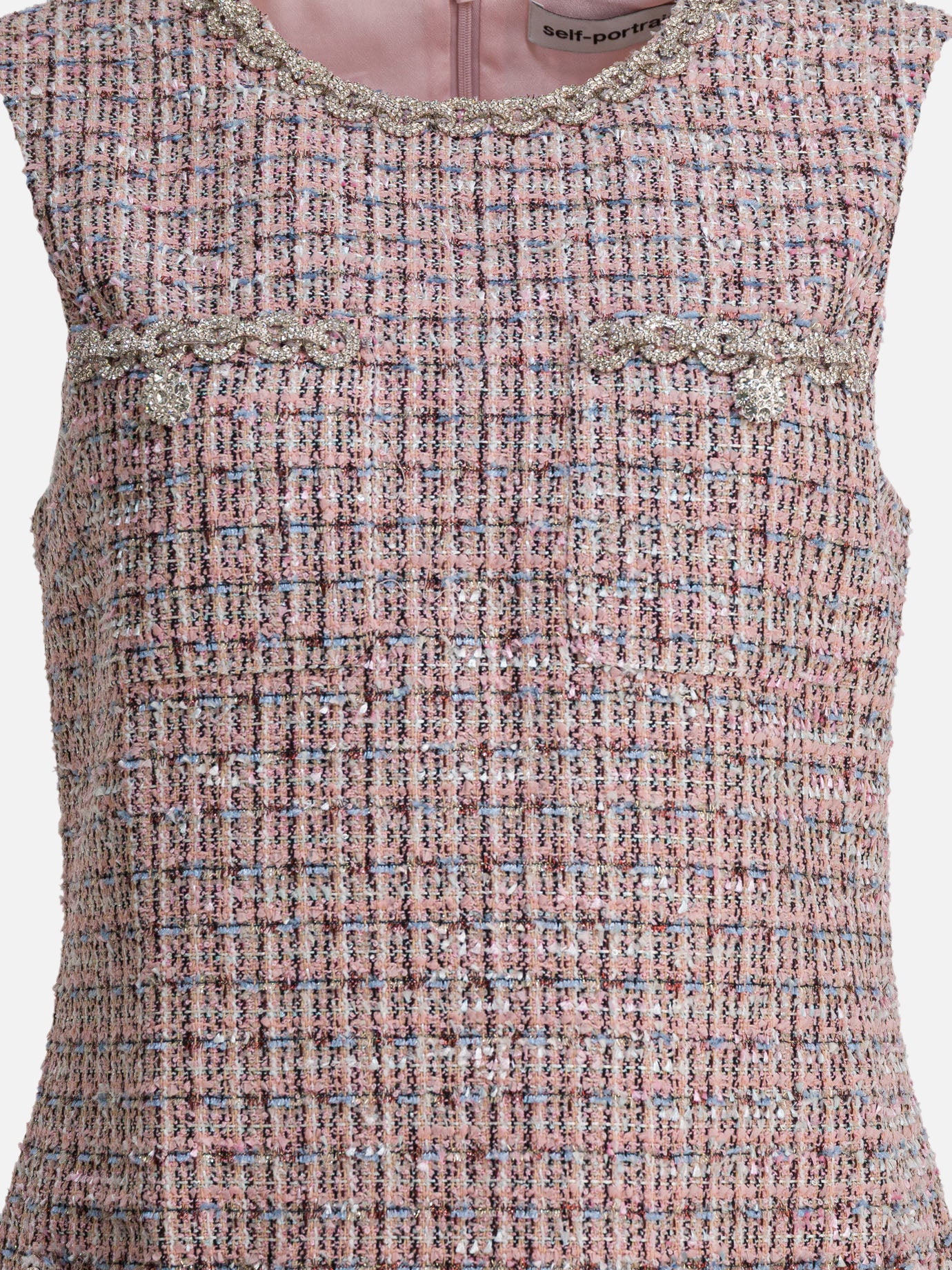 Mini dresses Tweed  Pink - Self-portrait Women | PDP | VIETTI Online Store | thumbnail_3
