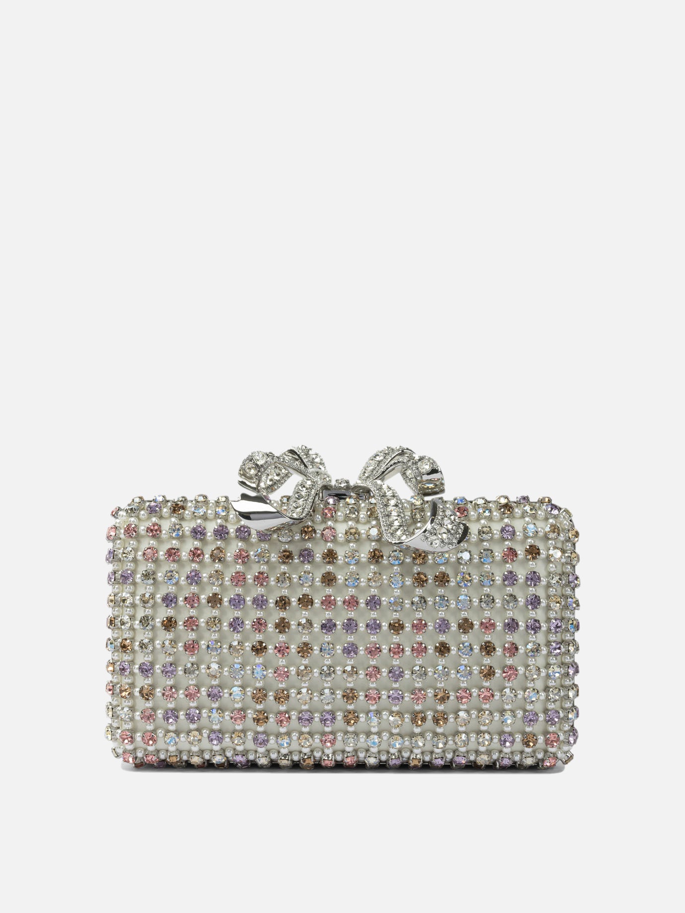 Mini bags 97% polyester 3% elastane  Silver - Self-portrait Women | PDP | VIETTI Online Store | thumbnail