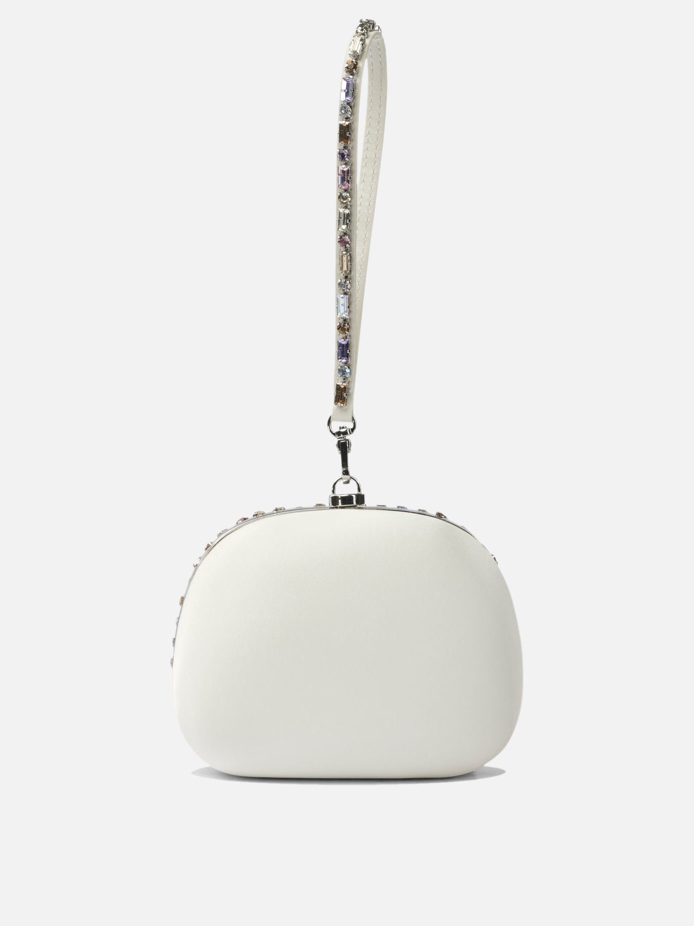 Minaudiere 100% cow leather  Silver - Self-portrait Women | PDP | VIETTI Online Store | thumbnail_3