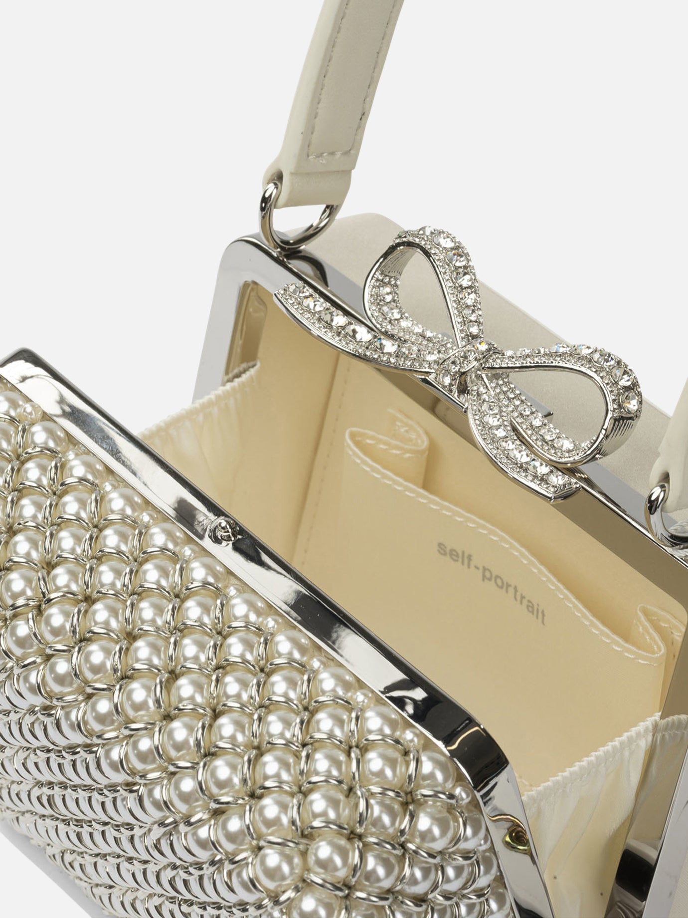Mini bags 97% polyester 3% elastane  Beige - Self-portrait Women | PDP | VIETTI Online Store | Zoom-Modal_5
