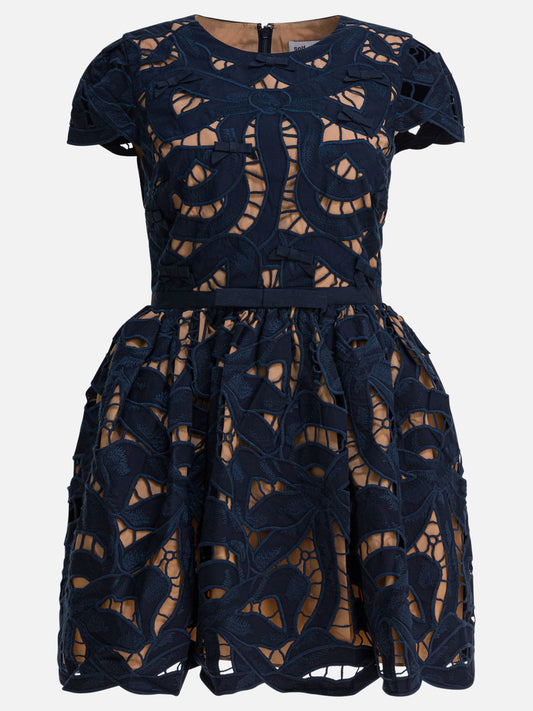 Mini dresses Solid colour  Blue - Self-portrait Women | PLP | VIETTI Online Store 
