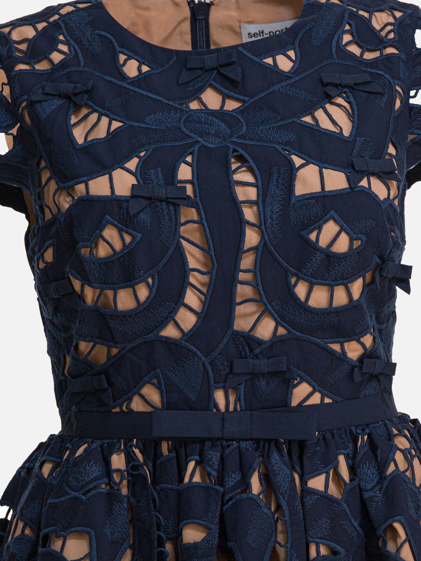 Mini dresses Solid colour  Blue - Self-portrait Women | PDP | VIETTI Online Store | thumbnail_5