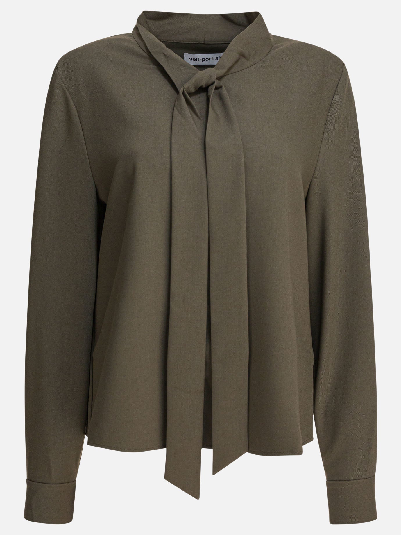 Bluse Solid colour  Verde - Self-portrait Donna | PDP | VIETTI Online Store | thumbnail