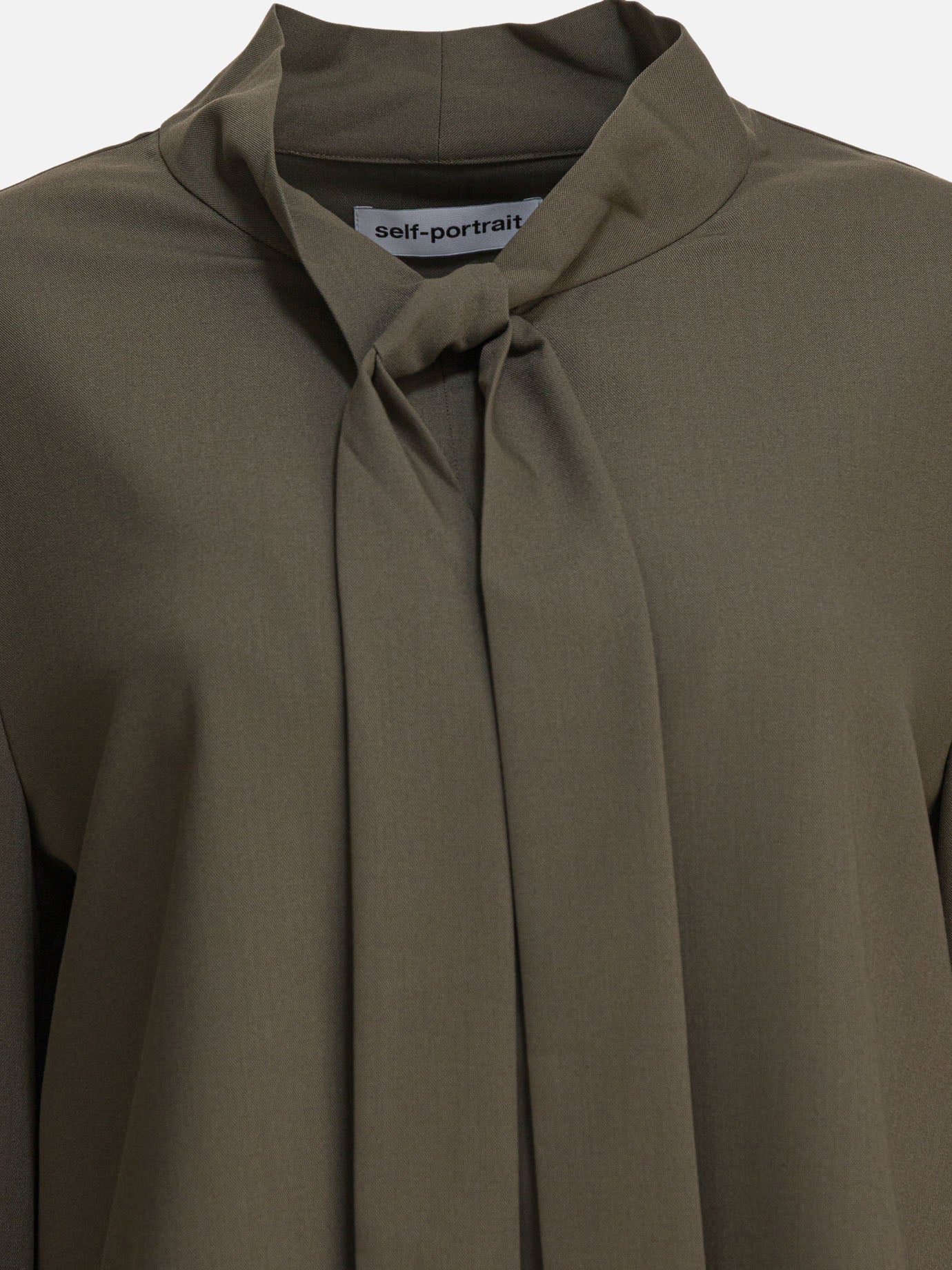 Bluse Solid colour  Verde - Self-portrait Donna | PDP | VIETTI Online Store | thumbnail_3