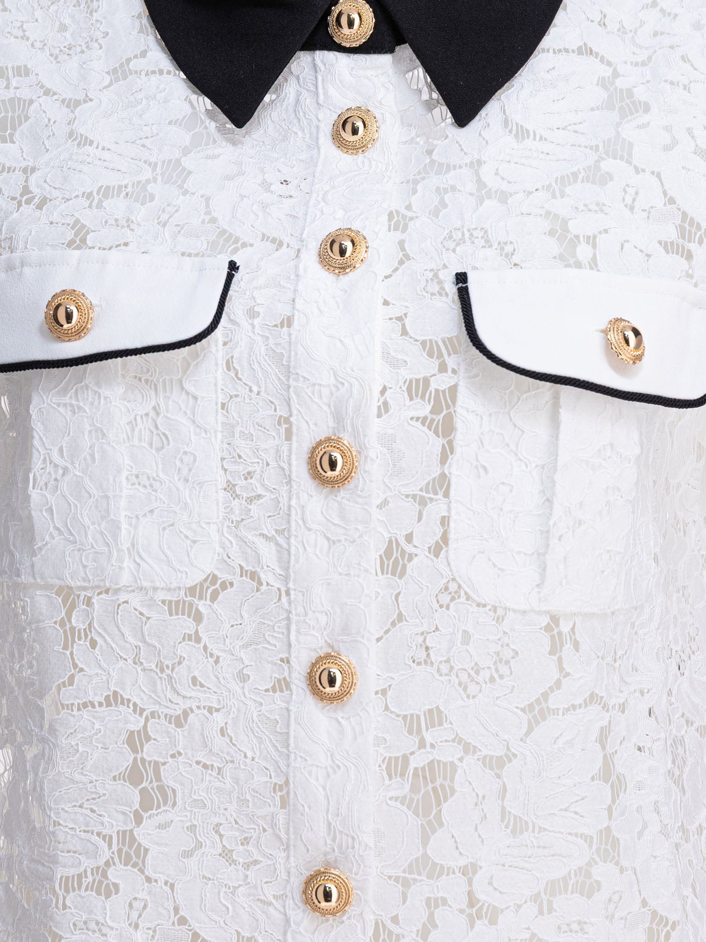 Camicie casual Solid colour  Bianco - Self-portrait Donna | PDP | VIETTI Online Store | thumbnail_3