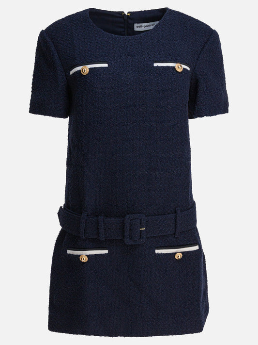 Abiti corti Solid colour  Blu - Self-portrait Donna | PLP | VIETTI Online Store 
