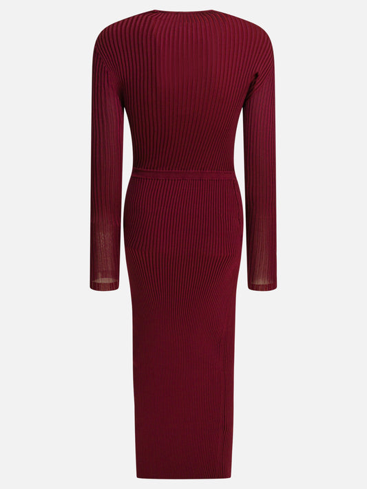 Abiti midi Solid colour  Bordeaux - Self-portrait Donna | PLP | VIETTI Online Store | 2
