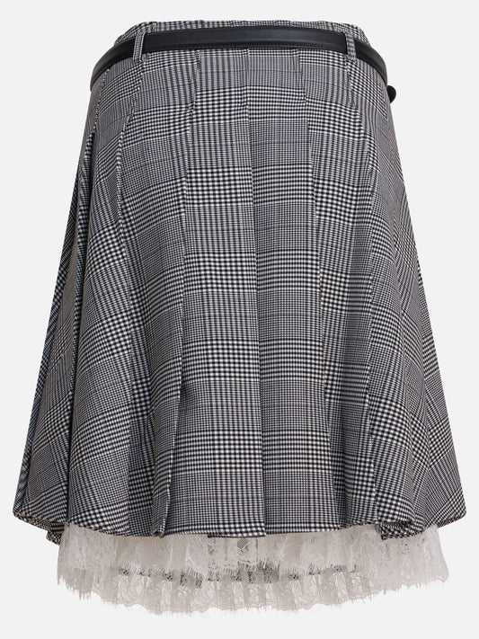 Minigonne Prince of Wales  Grigio - Self-portrait Donna | PLP | VIETTI Online Store | 2
