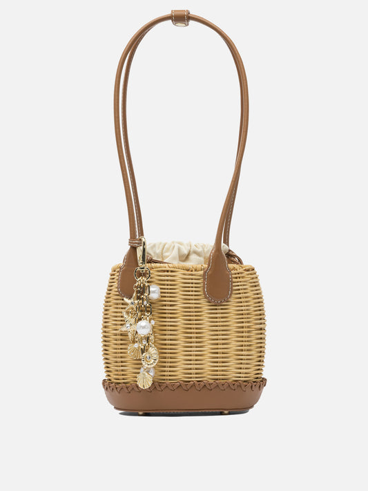 Borse mini 100% rattan  Marrone - Self-portrait Donna | PLP | VIETTI Online Store 

