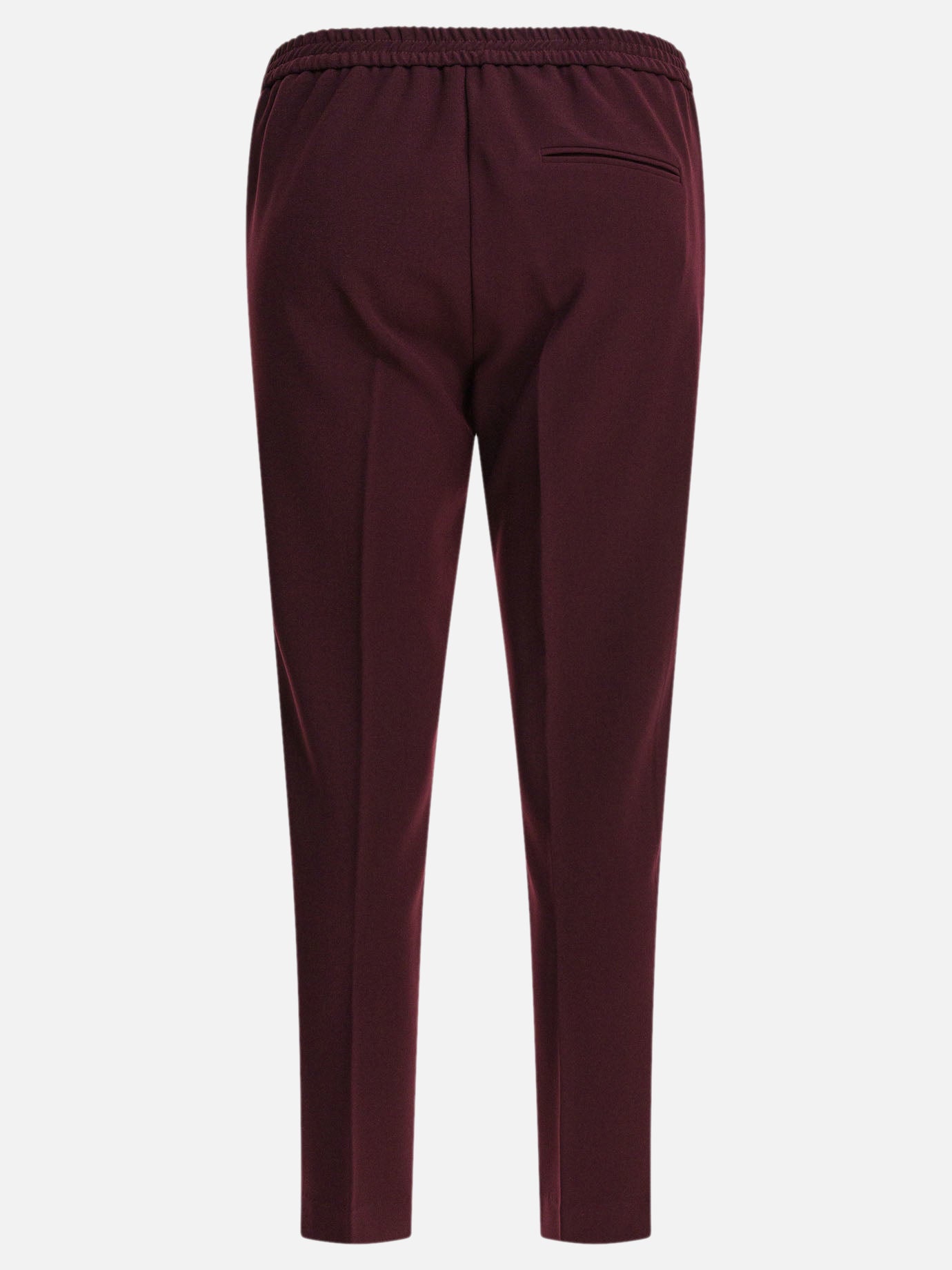 Leisure trousers Solid colour  Bordeaux - Semper Women | PDP | VIETTI Online Store | thumbnail_2