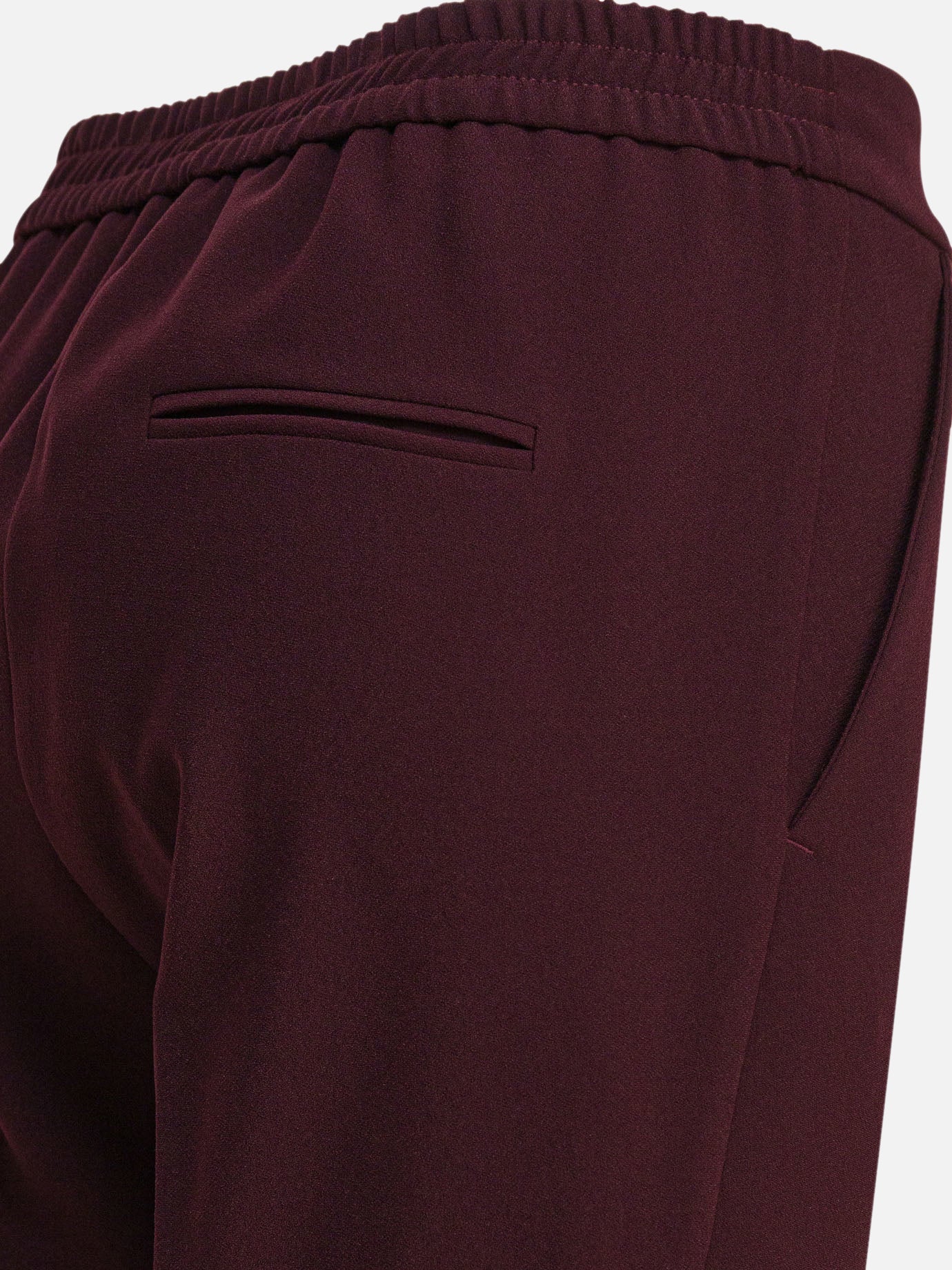 Leisure trousers Solid colour  Bordeaux - Semper Women | PDP | VIETTI Online Store | thumbnail_4