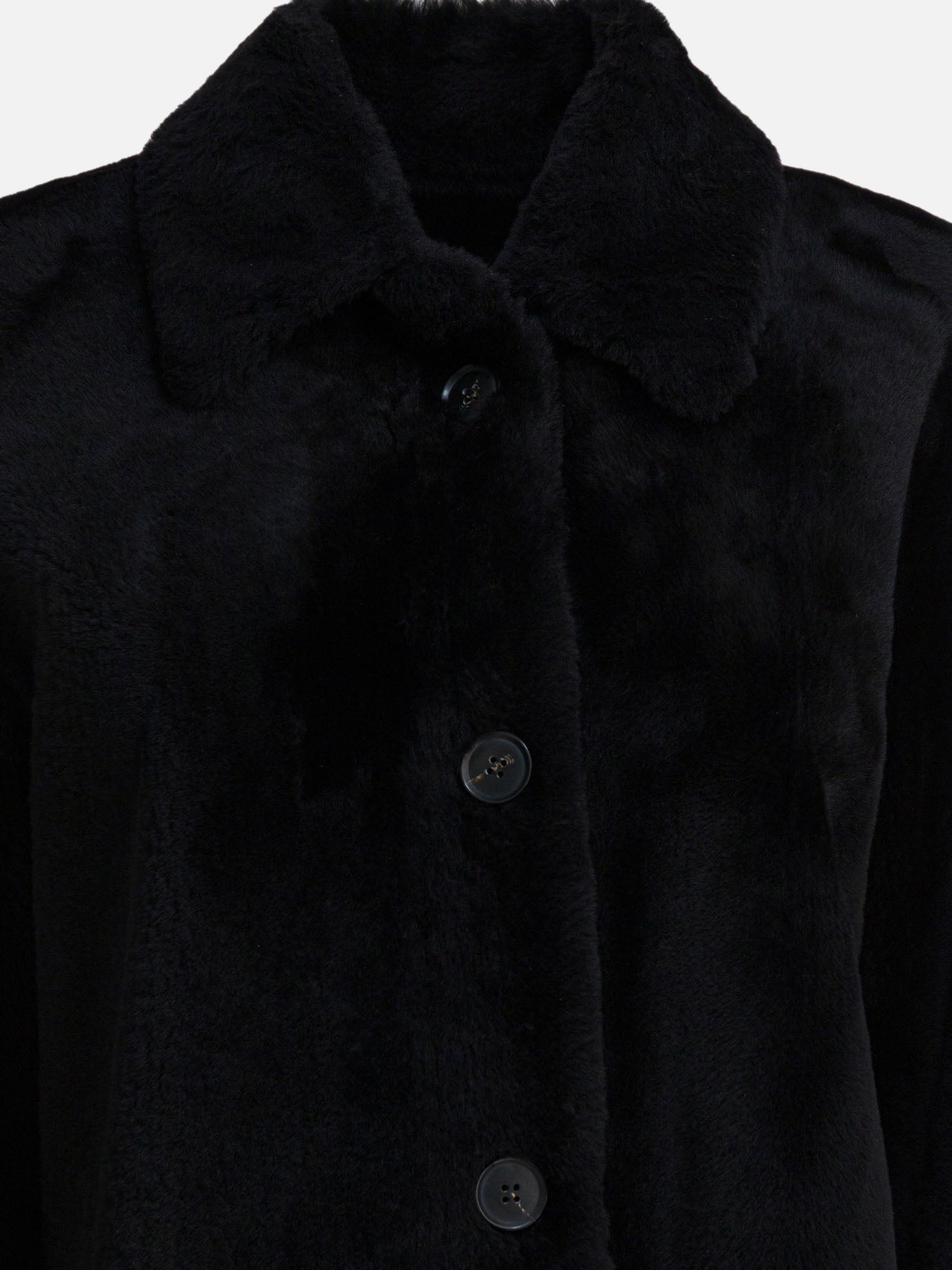 Cappotti lunghi Solid colour  Nero - Semper Donna | PDP | VIETTI Online Store | Zoom-Modal_5
