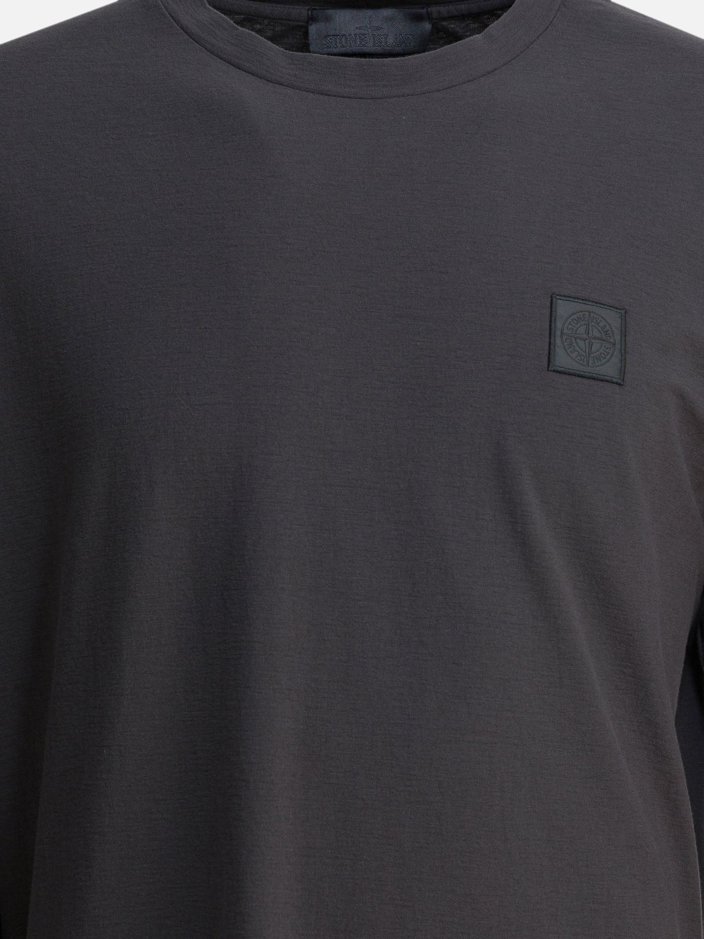 T-shirt girocollo Logo  Grigio - Stone Island Uomo | PDP | VIETTI Online Store | thumbnail_3