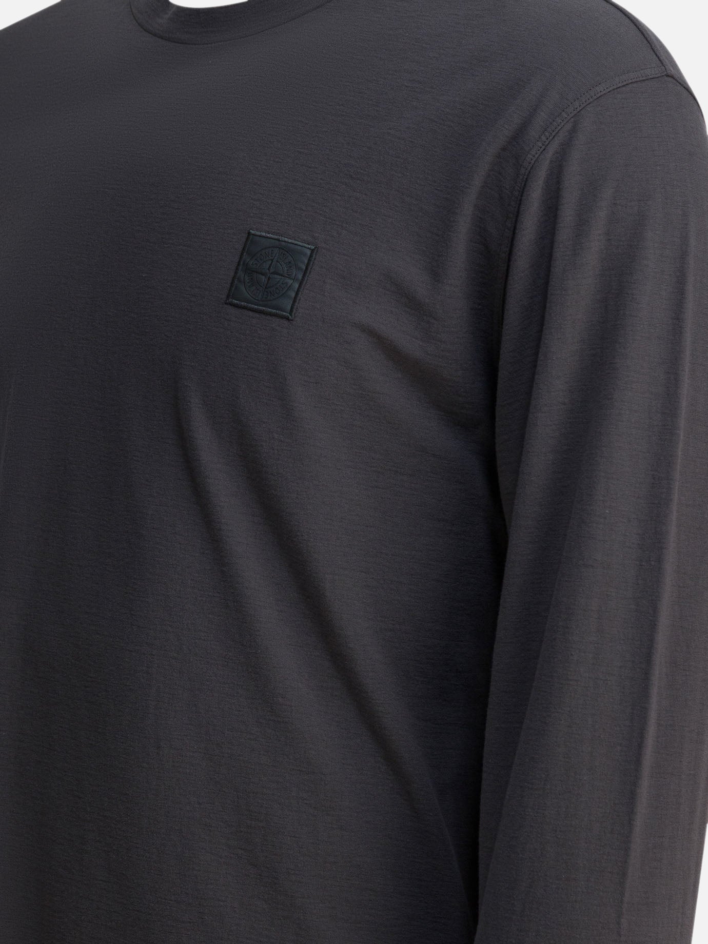 T-shirt girocollo Logo  Grigio - Stone Island Uomo | PDP | VIETTI Online Store | thumbnail_4