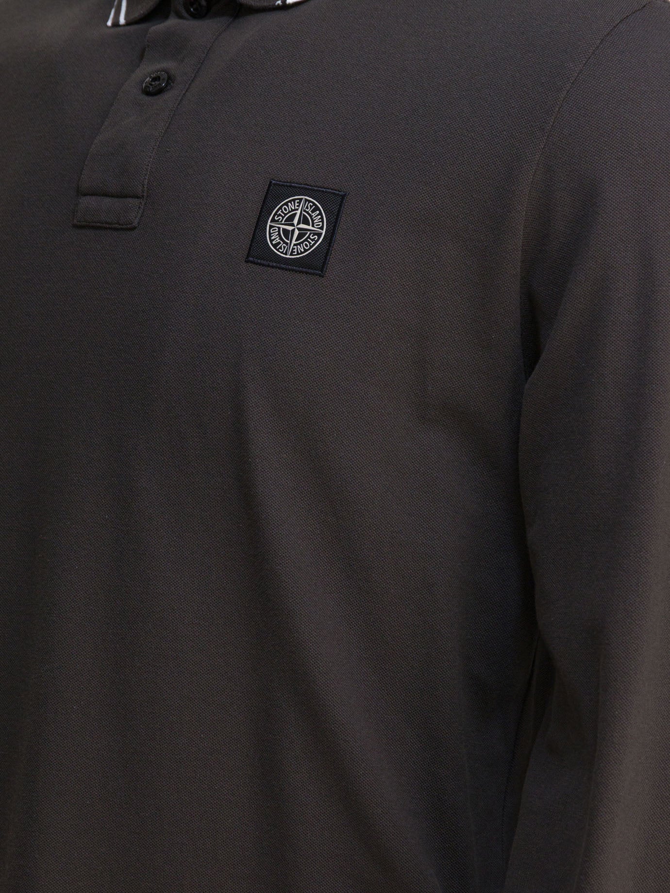 Polo con bottoni Logo  Grigio - Stone Island Uomo | PDP | VIETTI Online Store | Zoom-Modal_4
