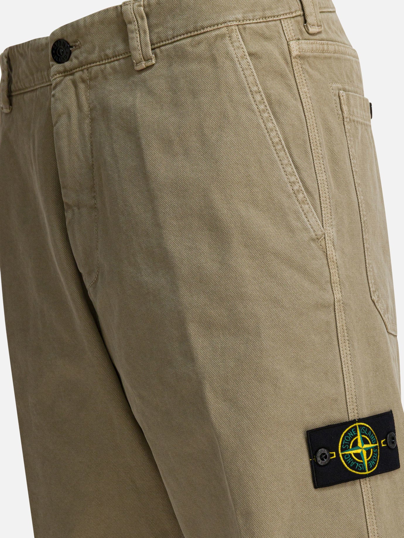 Pantaloni casual Solid colour  Beige - Stone Island Uomo | PDP | VIETTI Online Store | thumbnail_4