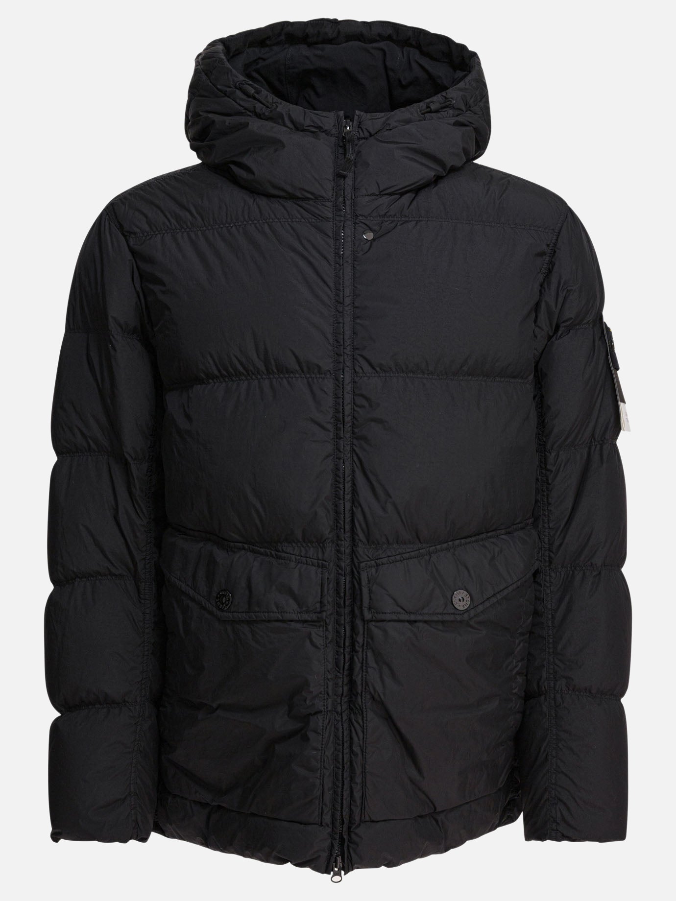 Piumini corti Logo  Nero - Stone Island Uomo | PDP | VIETTI Online Store | thumbnail