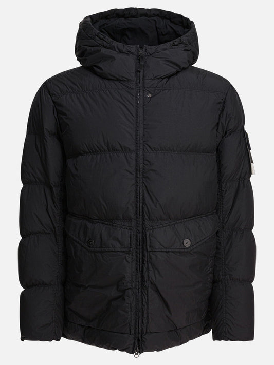 Piumini corti Logo  Nero - Stone Island Uomo | PLP | VIETTI Online Store 
