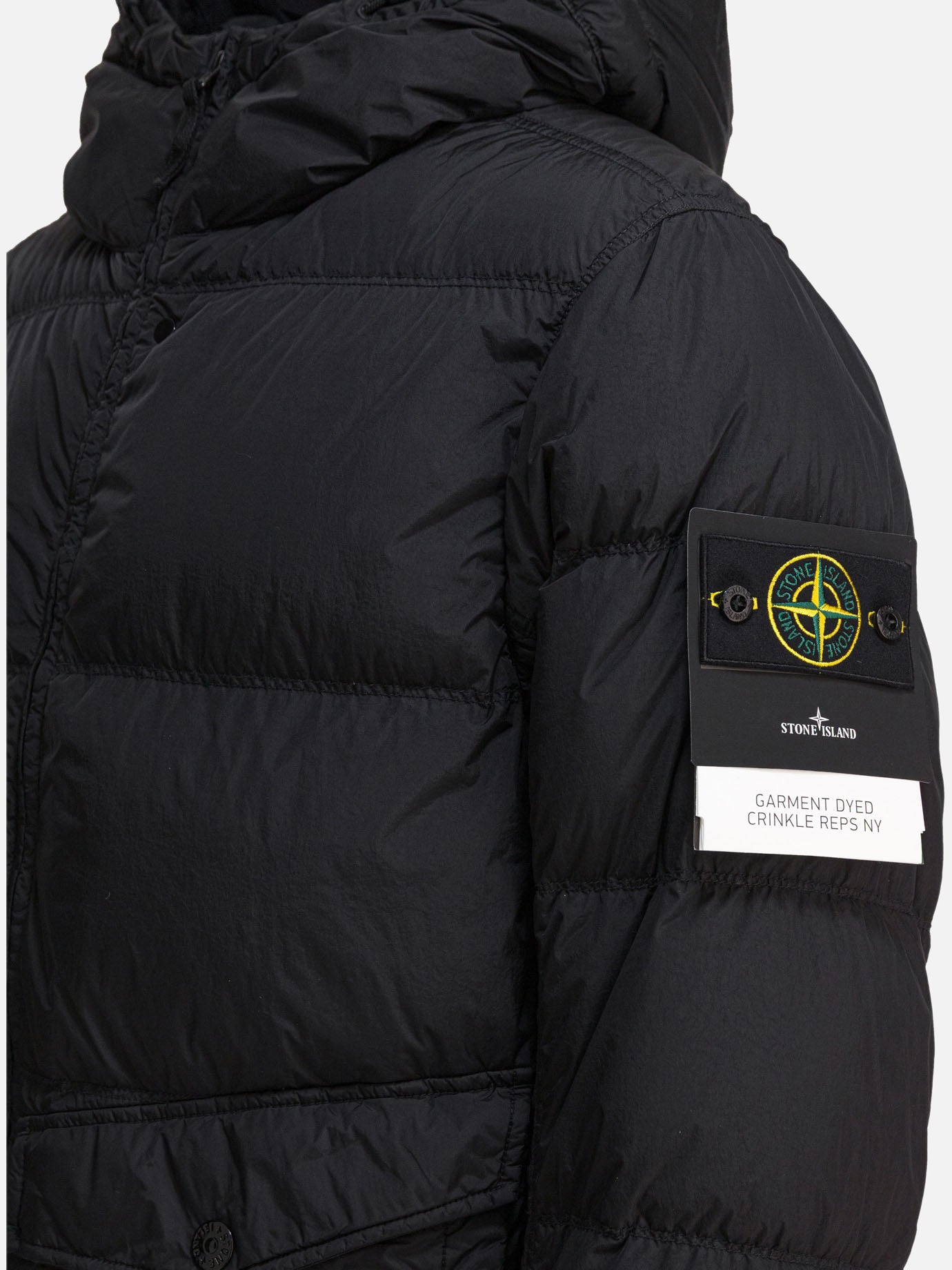 Piumini corti Logo  Nero - Stone Island Uomo | PDP | VIETTI Online Store | Zoom-Modal_4
