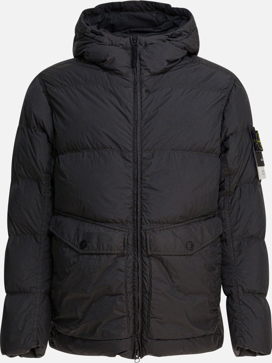 Piumini corti Logo  Grigio - Stone Island Uomo | PLP | VIETTI Online Store 
