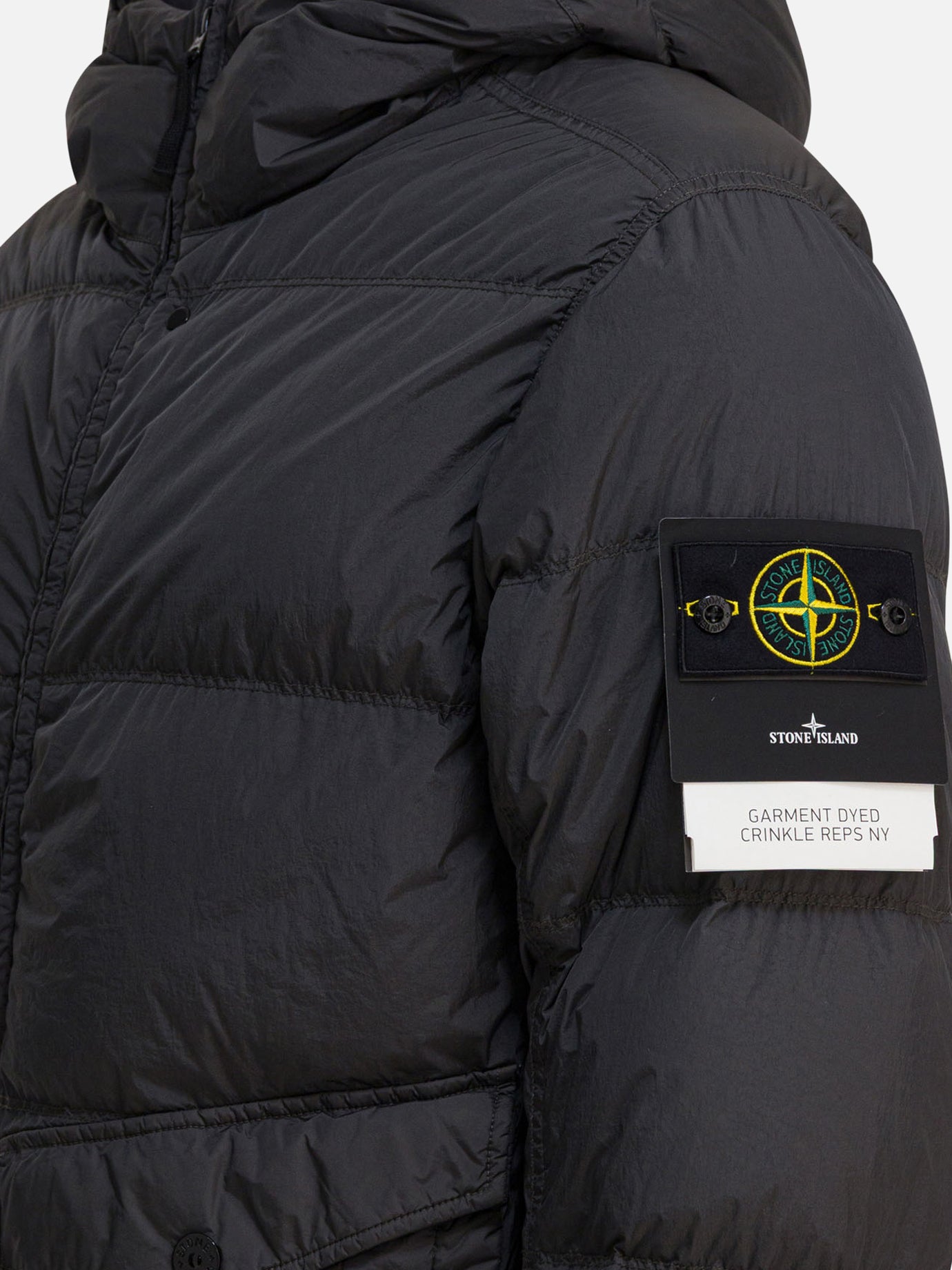 Piumini corti Logo  Grigio - Stone Island Uomo | PDP | VIETTI Online Store | thumbnail_4