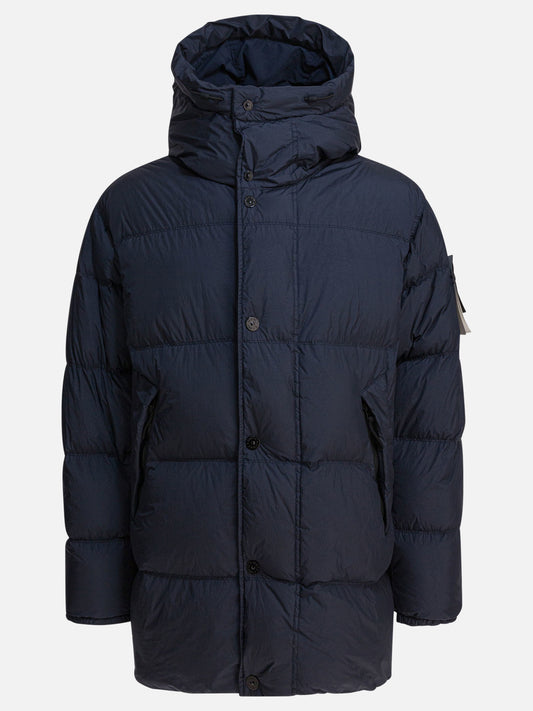 Piumini corti Solid colour  Blu - Stone Island Uomo | PLP | VIETTI Online Store 
