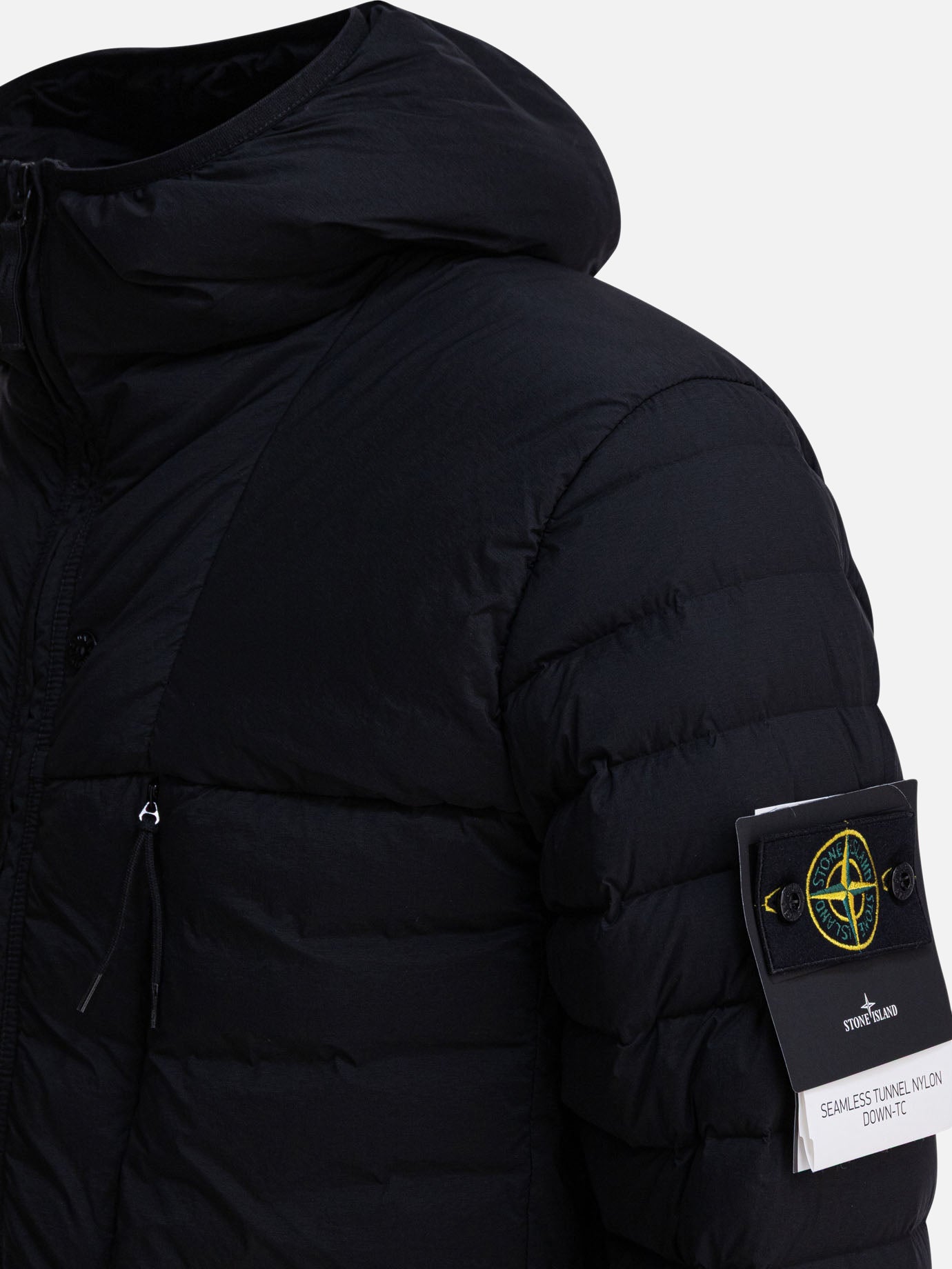 Piumini corti Solid colour  Nero - Stone Island Uomo | PDP | VIETTI Online Store | thumbnail_3