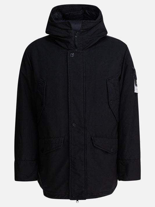 Piumini corti Logo  Nero - Stone Island Uomo | PLP | VIETTI Online Store 
