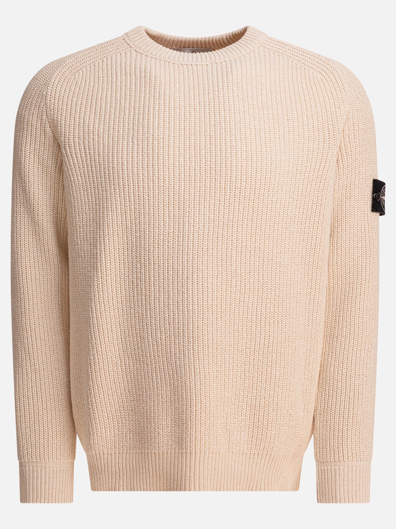 Crewneck sweaters Logo  Beige - Stone Island Men | PDP | VIETTI Online Store | thumbnail