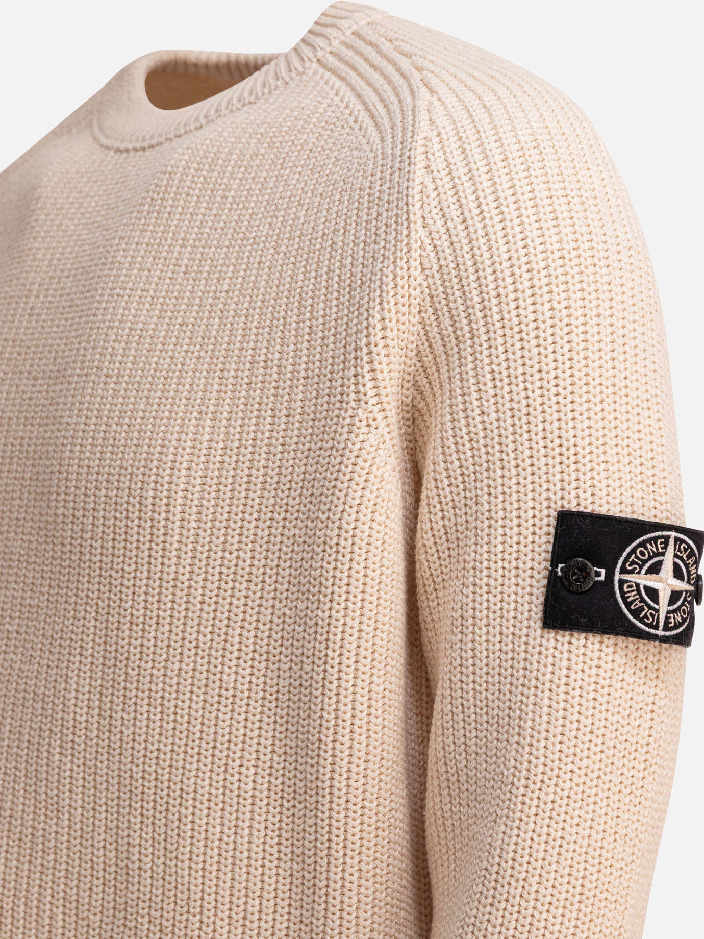 Crewneck sweaters Logo  Beige - Stone Island Men | PDP | VIETTI Online Store | thumbnail_4
