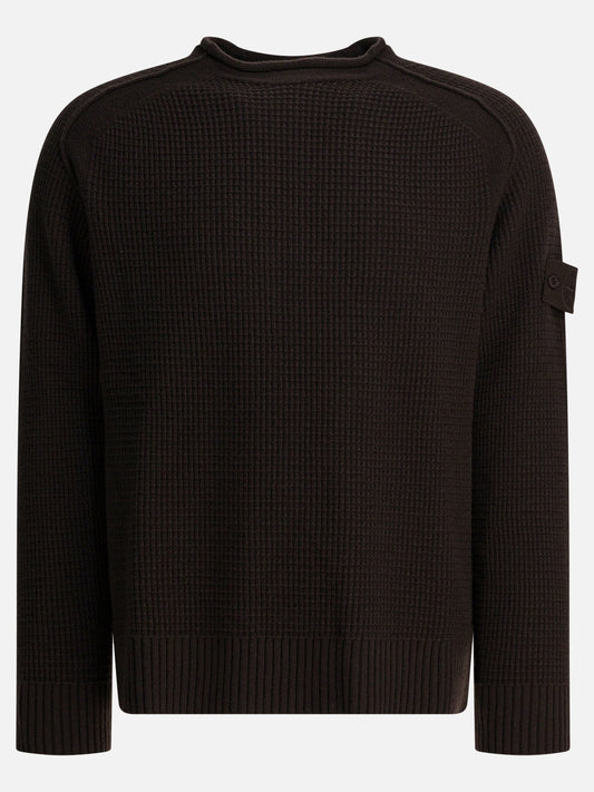 Crewneck sweaters Logo  Brown - Stone Island Men | PDP | VIETTI Online Store 
